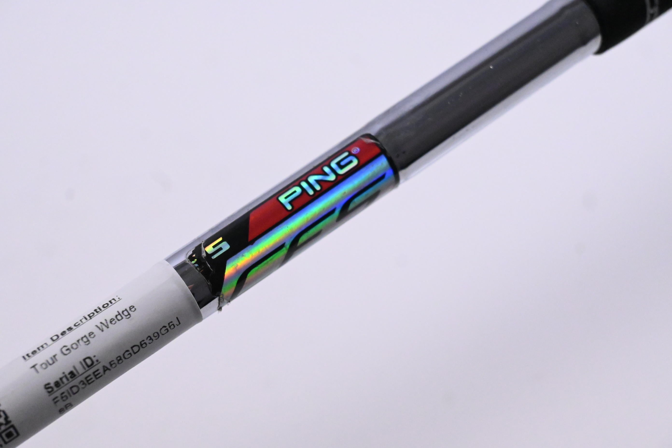 Ping Tour Gorge Lob Wedge / 60 Degree / Black Dot / Stiff Flex Ping CFS Shaft