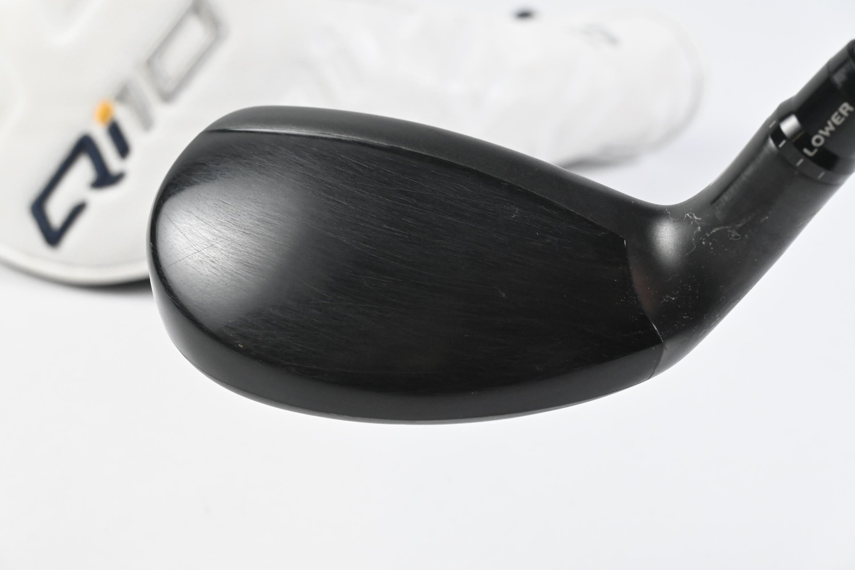 Left Hand Taylormade Qi10 Tour #4 Hybrid / 22 Degree / Stiff Flex Hzrdus Smoke