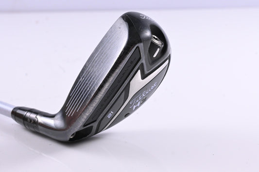 Left Hand Titleist 816 H2 #3 Hybrid / 21 Degree / Stiff Flex Evenflow White 90