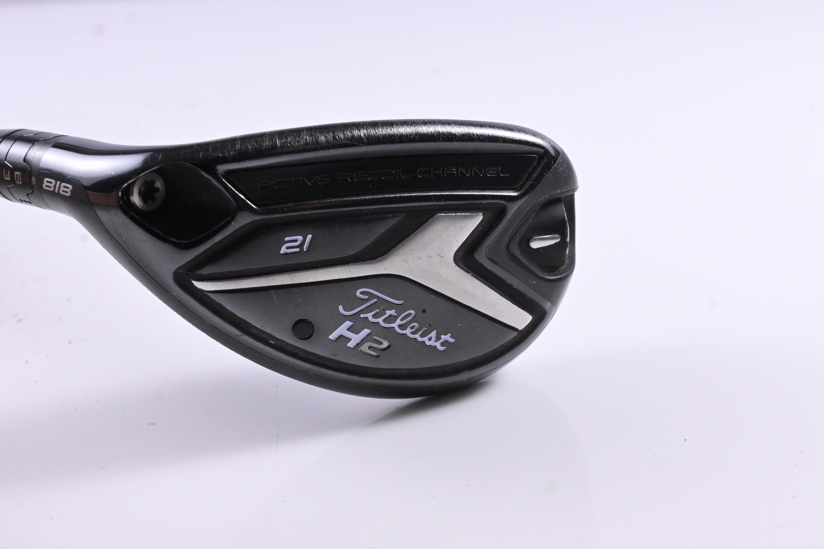 Left Hand Titleist 816 H2 #3 Hybrid / 21 Degree / Stiff Flex Evenflow White 90