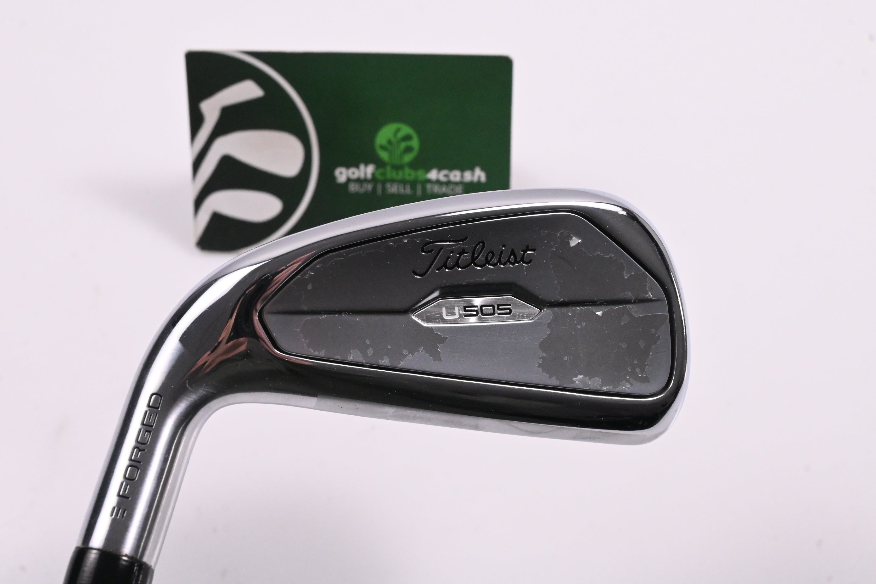Left Hand Titleist U505 2023 #3 Iron / 20 Degree / Stiff Flex Hzrdus Smoke Black