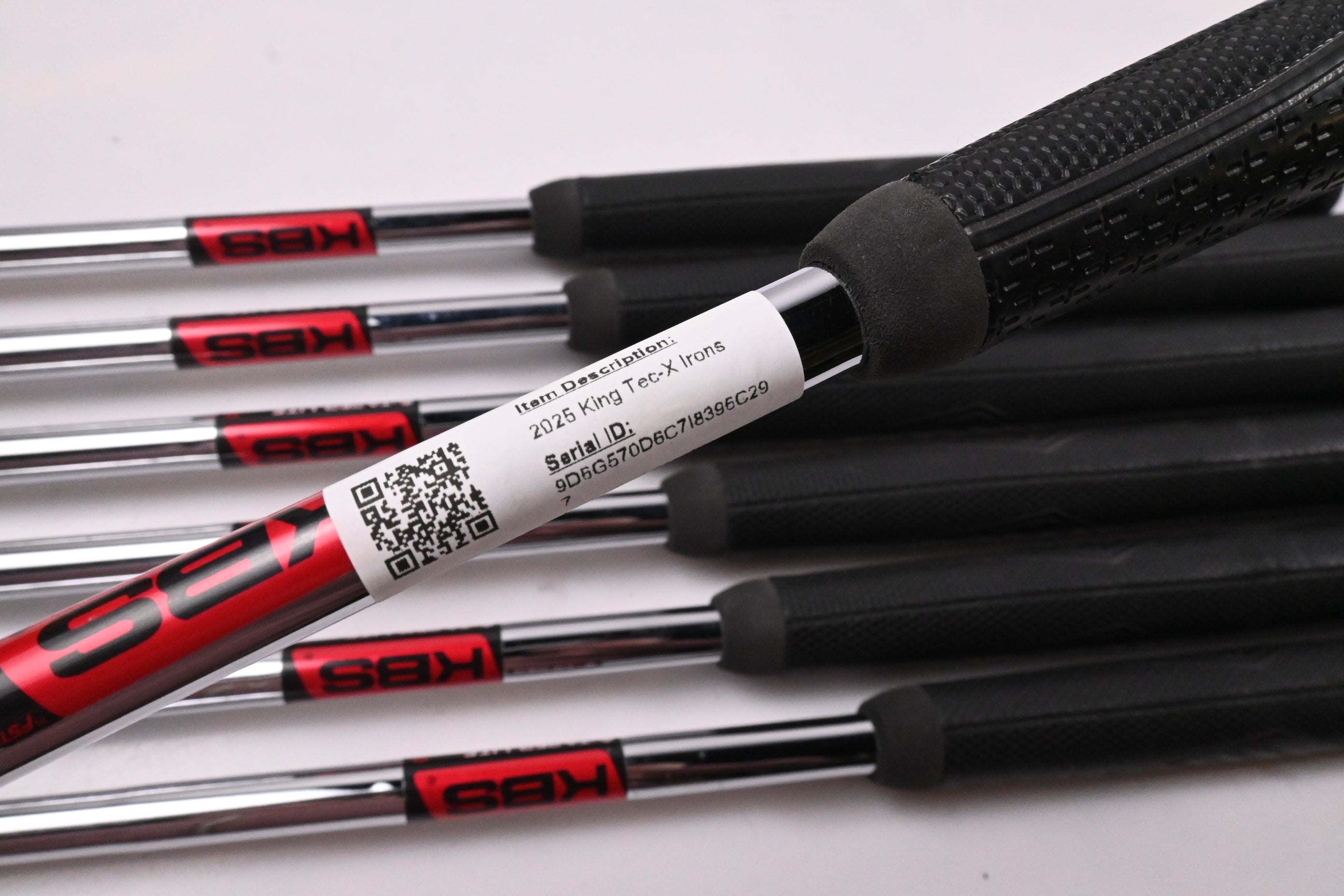 Cobra 2025 King Tec-X Irons / 5-PW+GW / Stiff Flex KBS $-Taper Lite Shafts