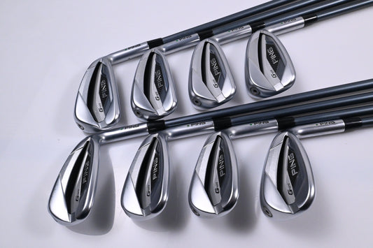Ping G425 Irons / 5-PW+UW+SW / Green Dot / Senior Flex Ping Alta CB Slate Shafts