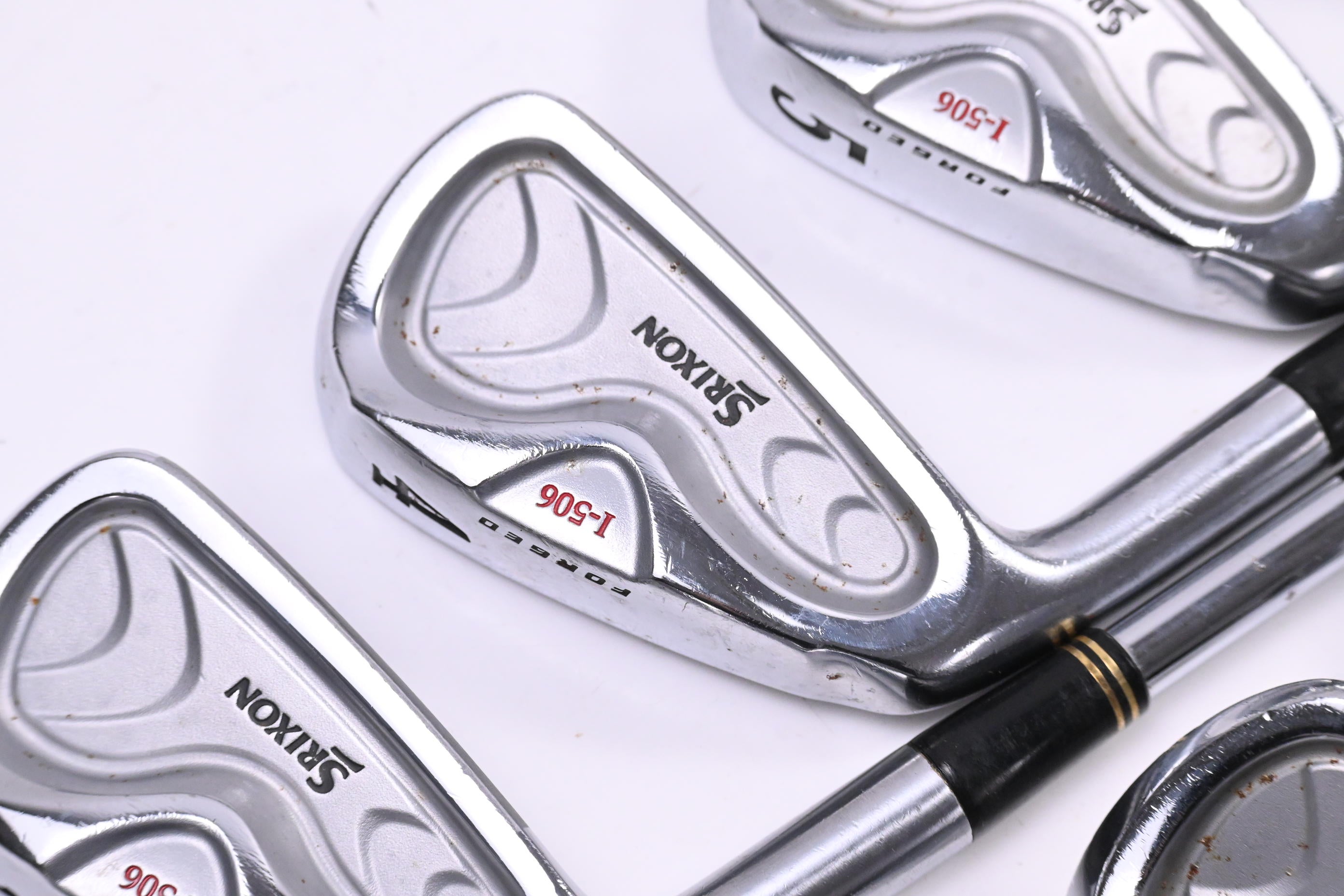 Left Hand Srixon I-506 Irons / 3-PW / Stiff Flex Srixon Steel Shafts