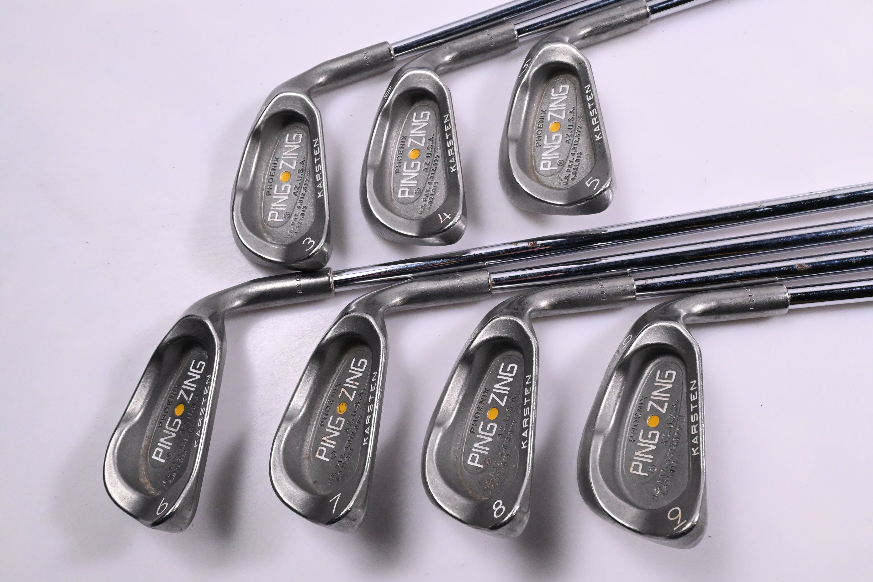 Ping Zing Irons / 3-9i / Golf Dot / Stiff Flex Ping JZ Shafts