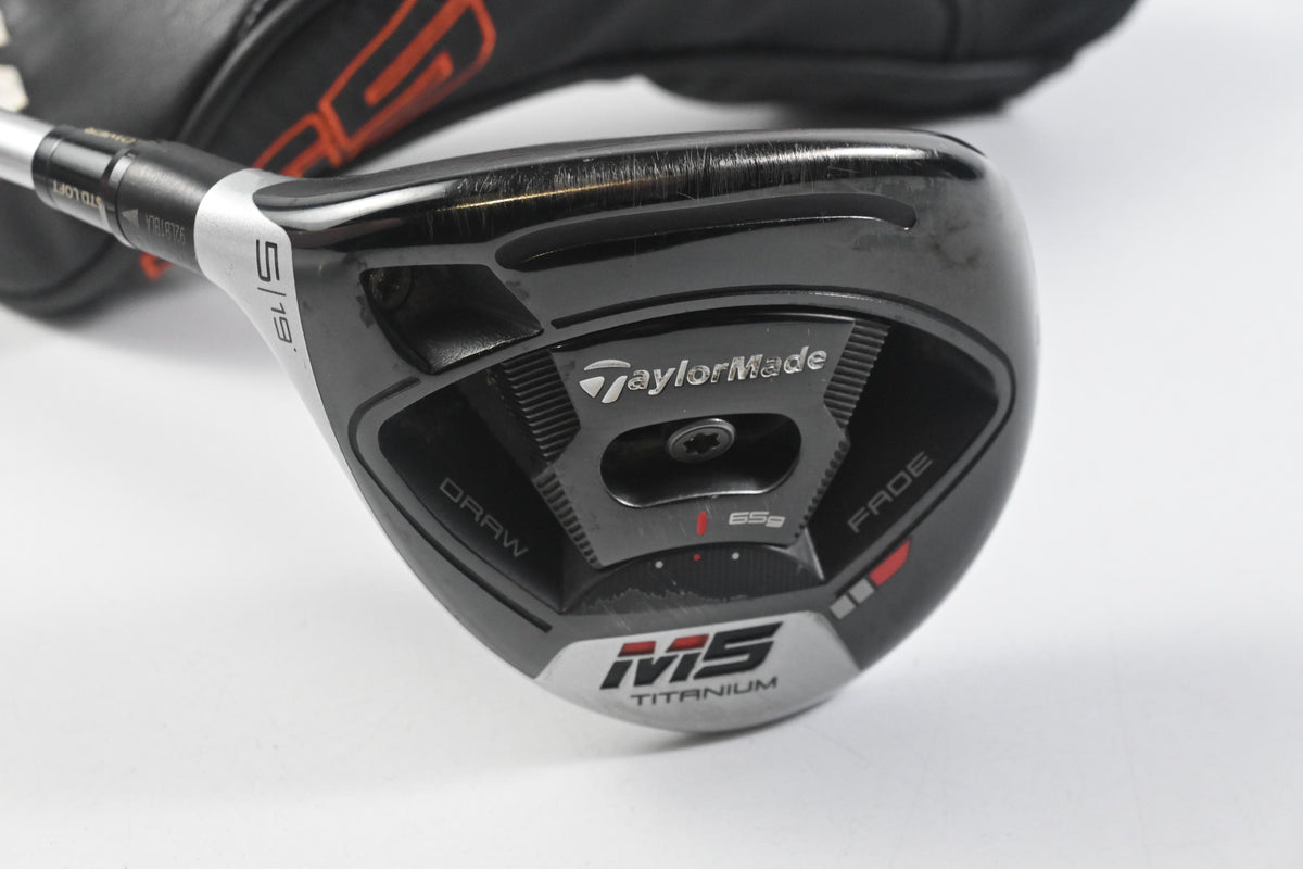 Left Hand Taylormade M5 #5 Wood / 19 Degree / Stiff Flex Tensei CK Red 65 Shaft