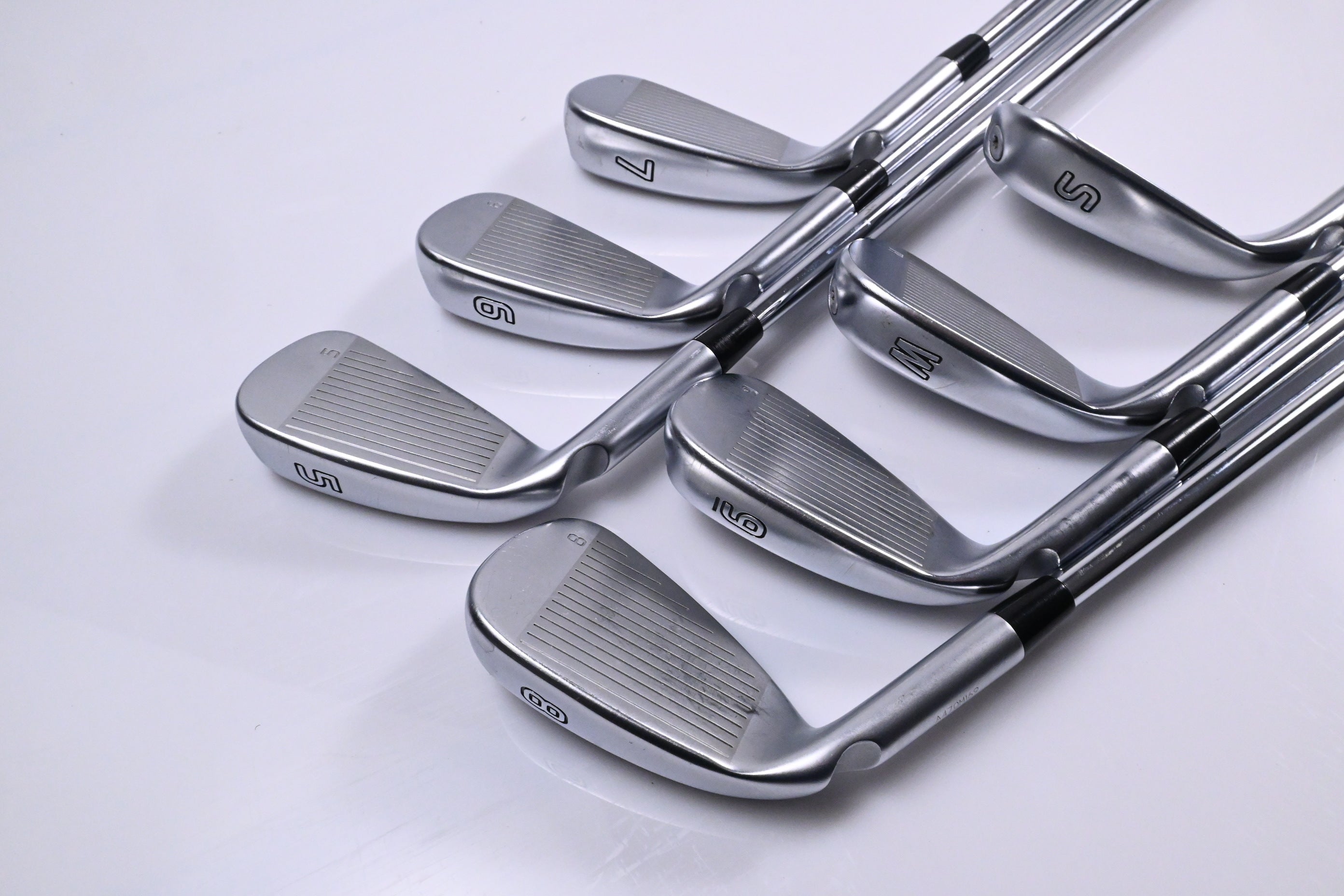 Ping G425 Irons / 5-PW+SW / Blue Dot / Stiff Flex Ping AWT 2.0 Shafts