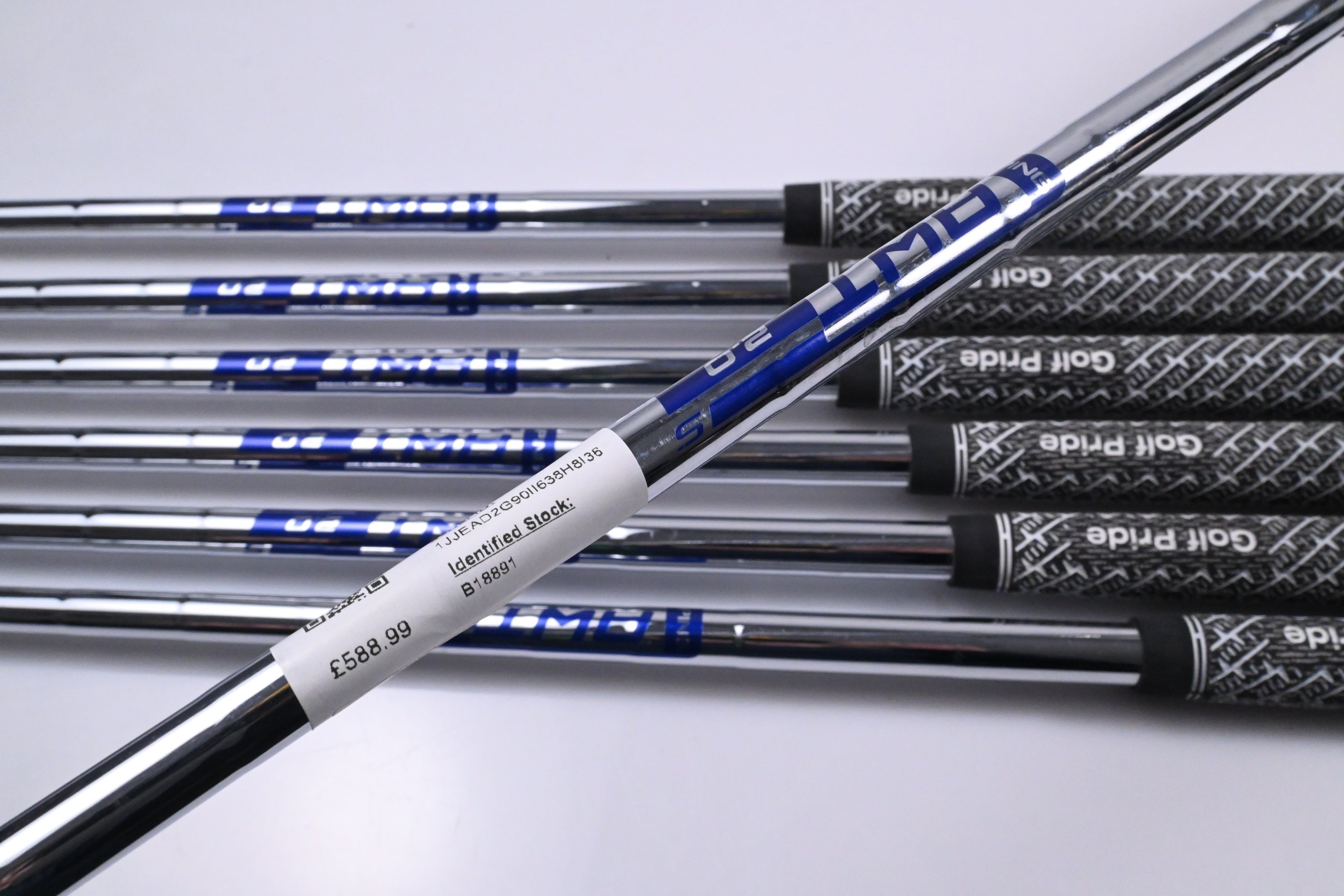 Ping G425 Irons / 5-PW+SW / Blue Dot / Stiff Flex Ping AWT 2.0 Shafts