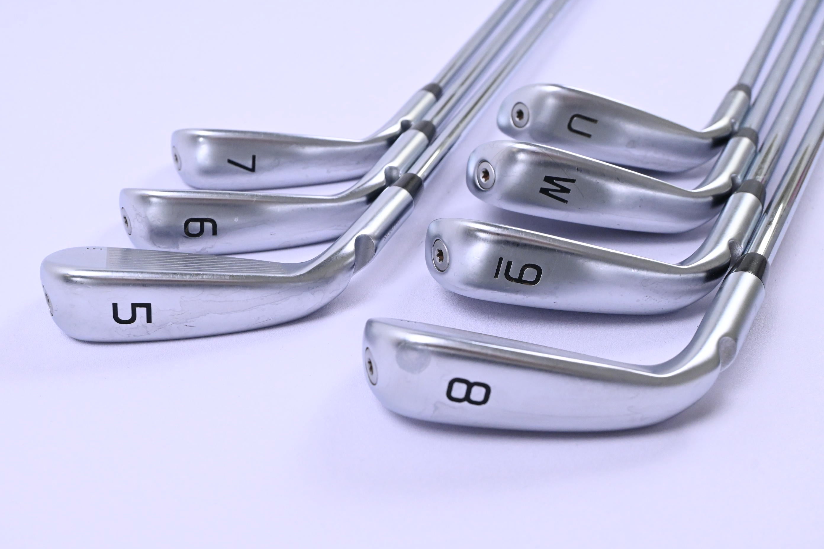 Ping G440 Irons / 5-PW+GW / Orange Dot / Regular Flex Ping AWT 3.0 Shafts