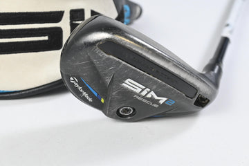 Taylormade SIM2 #4 Hybrid / 22 Degree / Regular Flex Tensei AV RAW Blue 70 Shaft