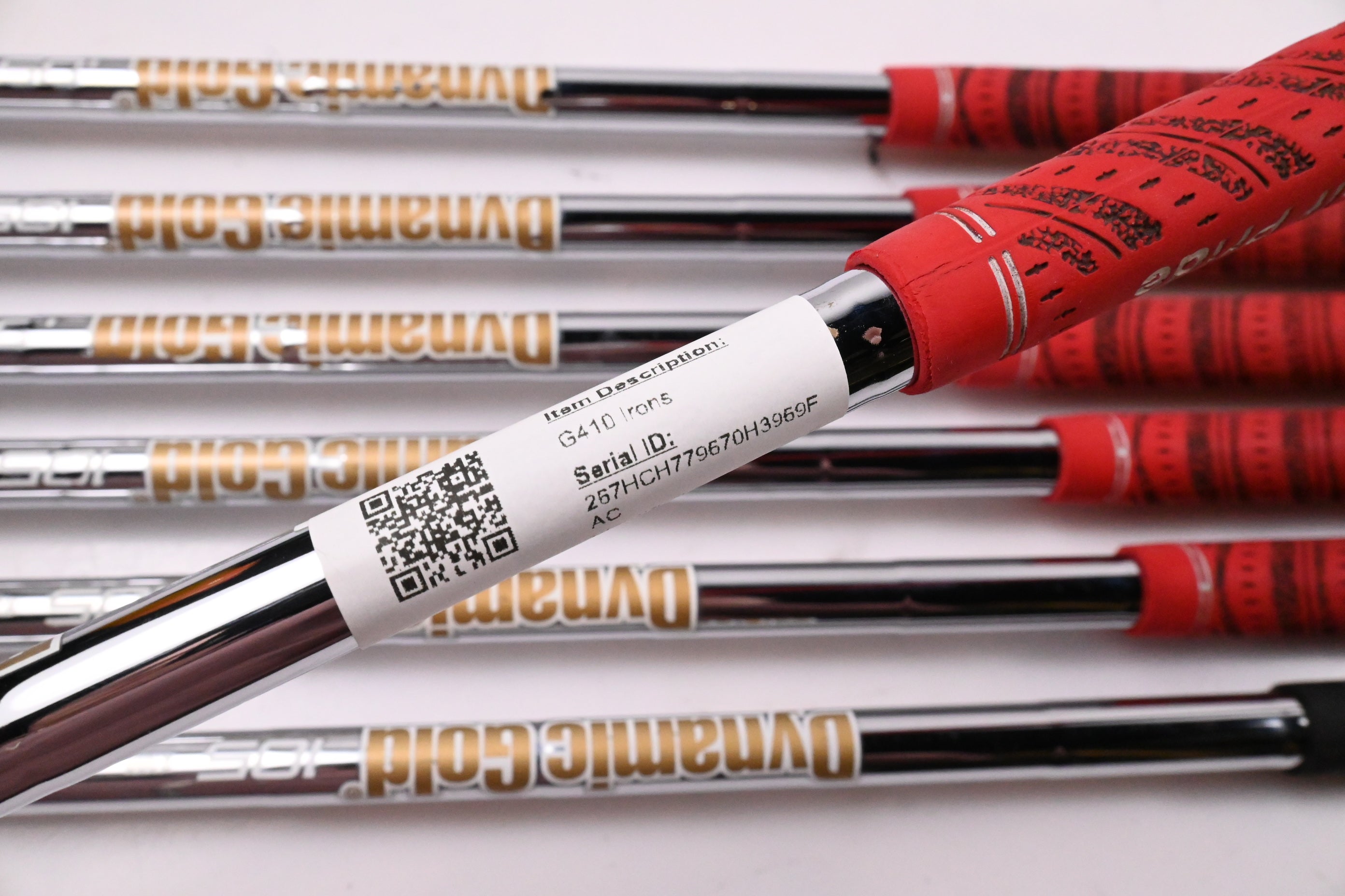 Ping G410 Irons / 5-PW+GW / Red Dot / Regular Flex Dynamic Gold 105 R300 Shafts