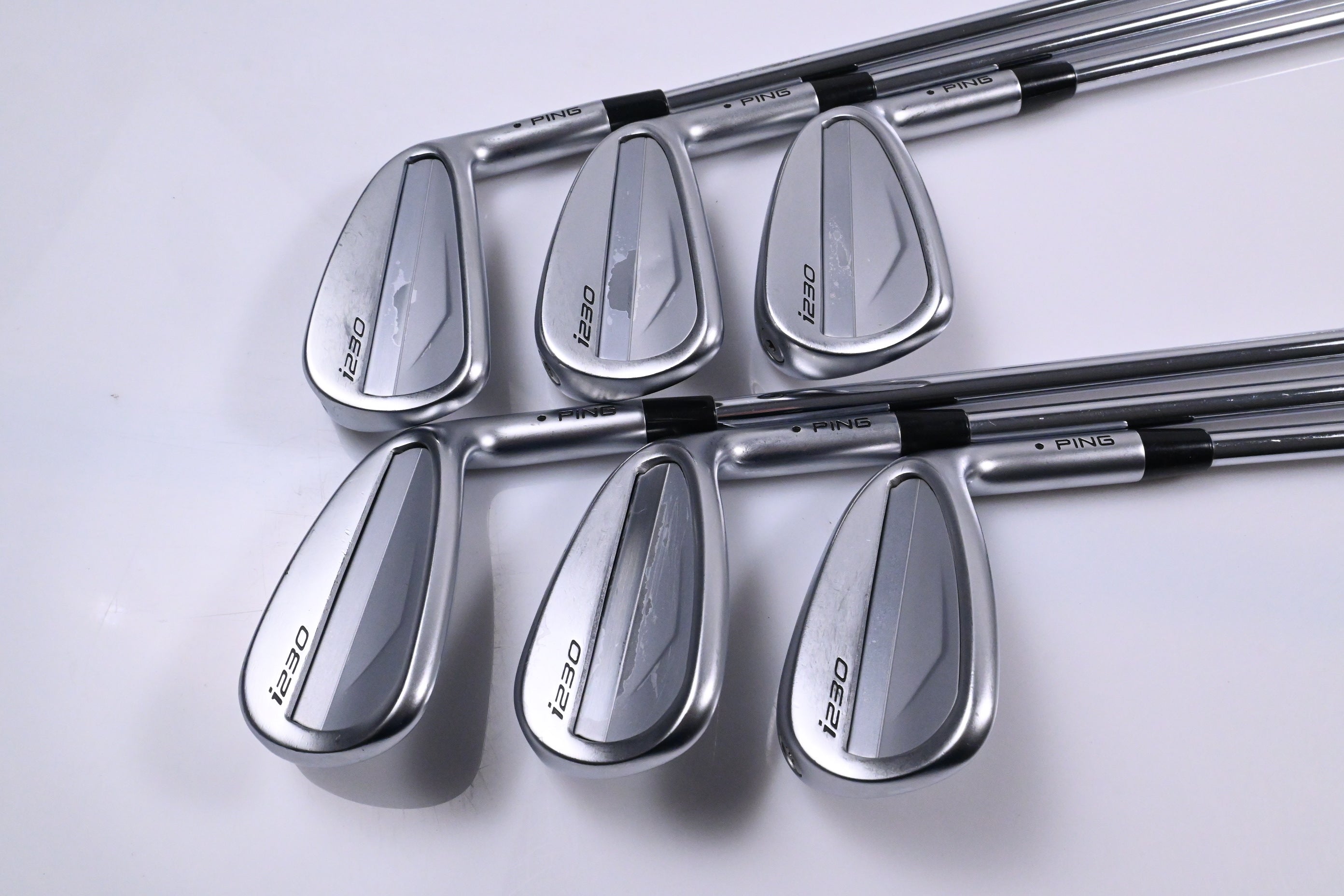 Ping i230 Irons / 6-PW+UW / Black Dot / Stiff Flex Elevate MPH 95 Shafts