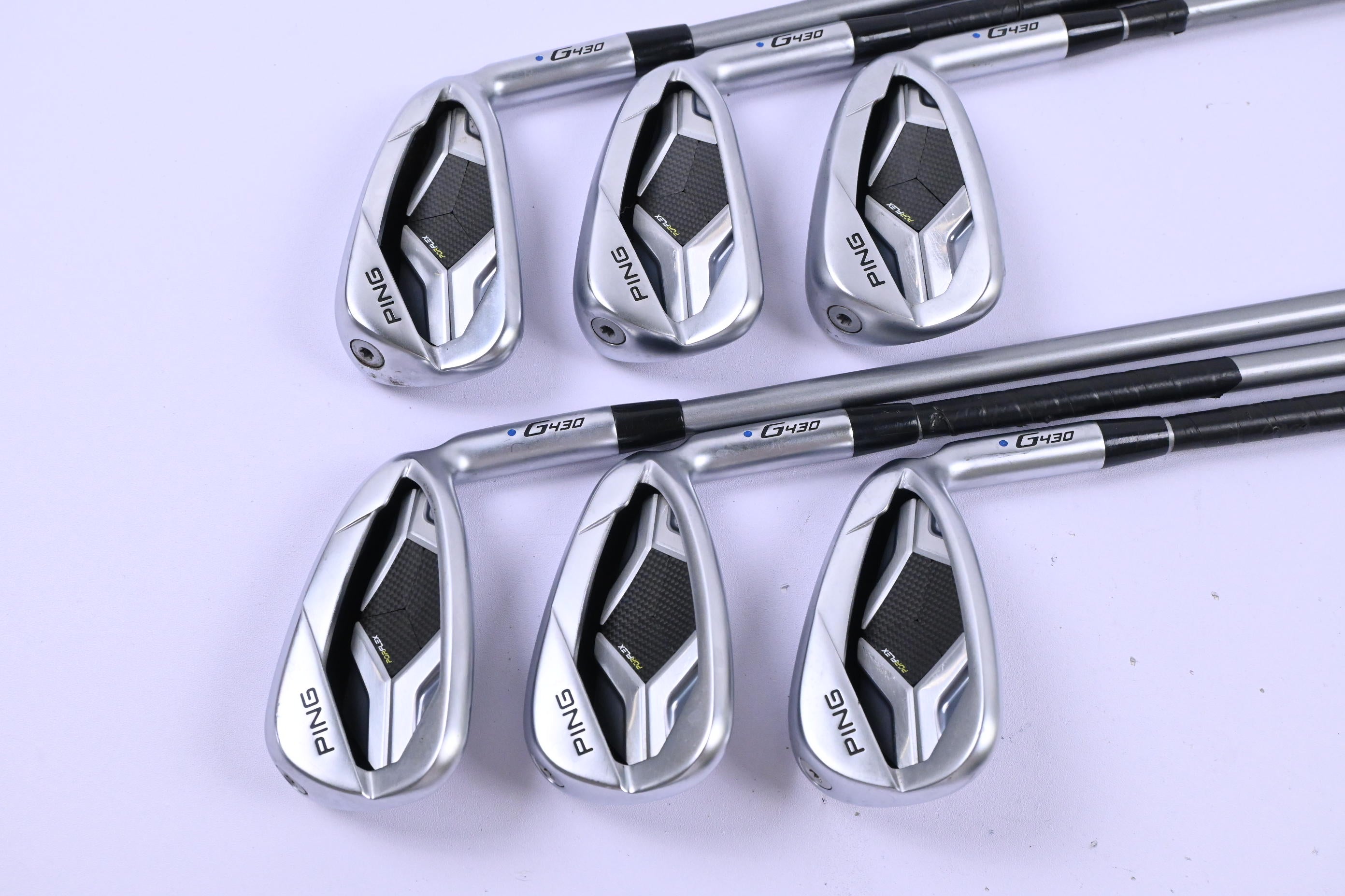 Ping G430 Irons / 6-PW+GW / Blue Dot / Senior Flex Ping Alta Quick 45 Shafts