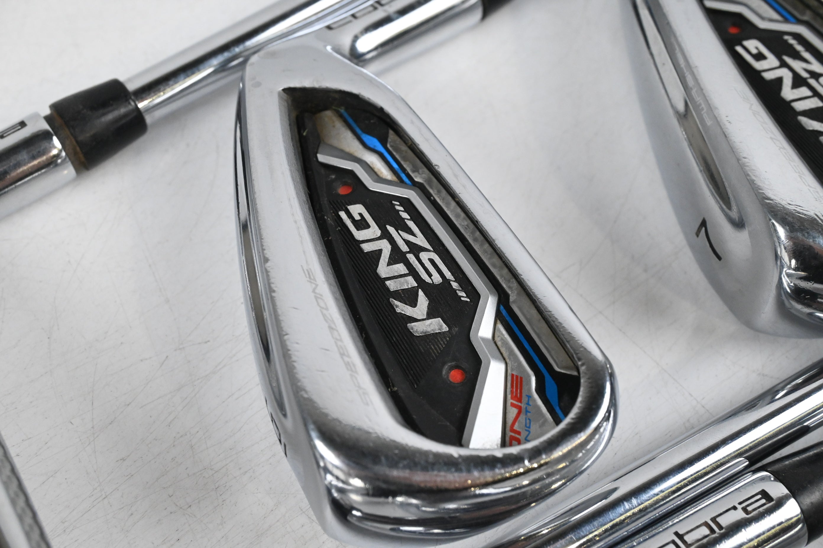 Cobra King Speedzone Irons / 5-PW / Regular Flex KBS Tour 90 Shafts