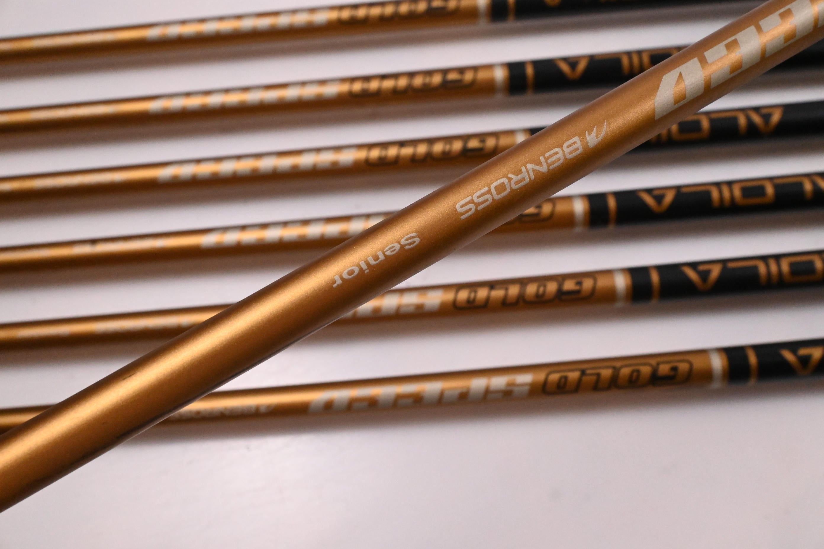 Benross Gold Speed Irons / 5-PW+SW / Senior Flex Aldila Gold Shafts