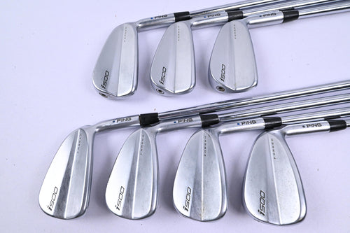 Ping i500 Irons / 4-PW / Blue Dot / Stiff Flex Dynamic Gold 105 Shafts