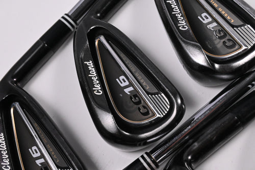 Cleveland CG16 Black Pearl Irons / 4-9I / Stiff Flex Cleveland Traction 85 Shafts