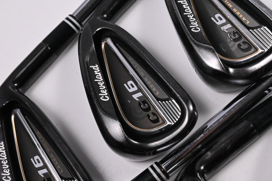 Cleveland CG16 Black Pearl Irons / 4-9I / Stiff Flex Cleveland Traction 85 Shafts