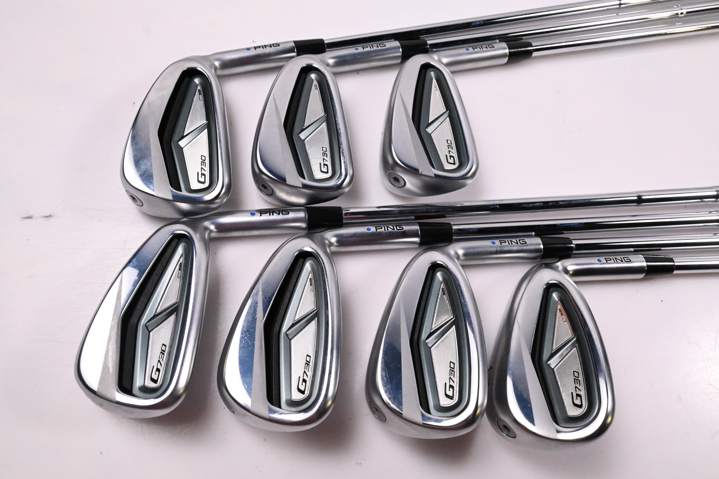 Ping G730 Irons / 5-PW+50° / Blue Dot / Regular Flex Dynamic Gold Mid 100 R300