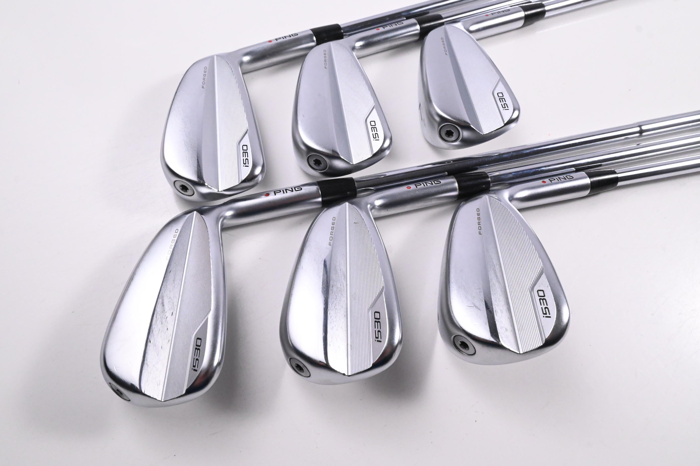 Ping i530 Irons / 5-PW / Red Dot / Regular Flex Dynamic Gold MID 100 R300 Shafts