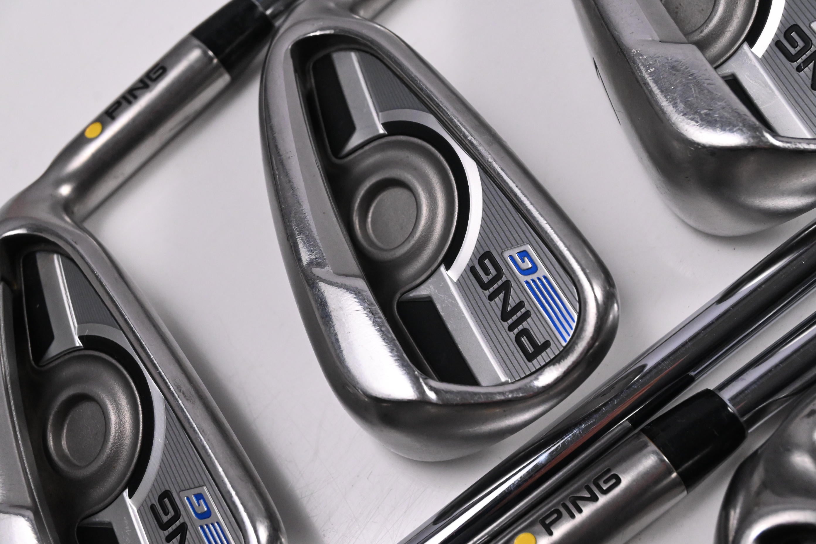 Ping G Series Irons / 5-PW+SW / Yellow Dot / Regular Flex Ping AWT 2.0 Shafts