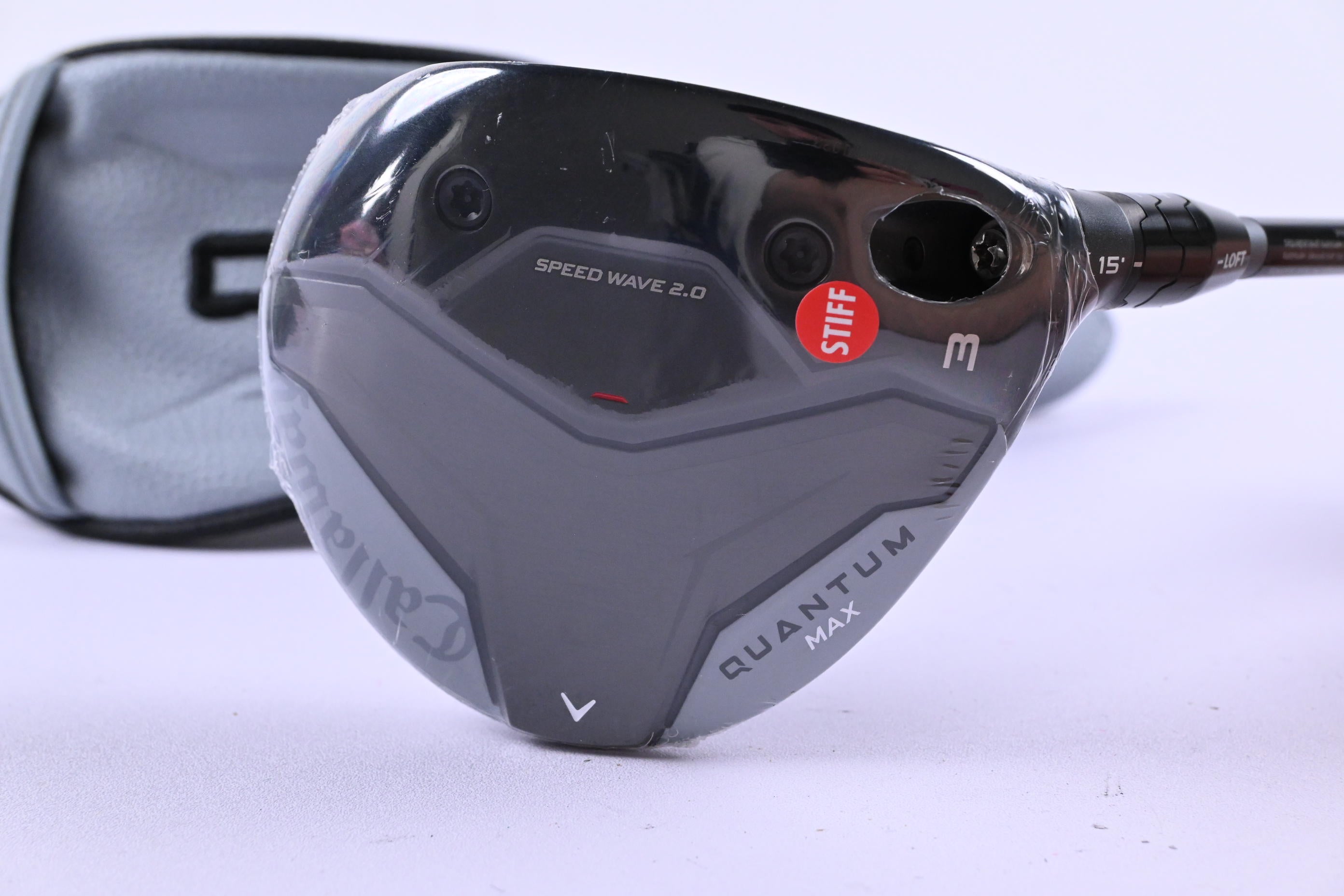 Callaway Quantum Max #3 Wood / 15 Degree / Stiff Flex Denali Frost Silver 60