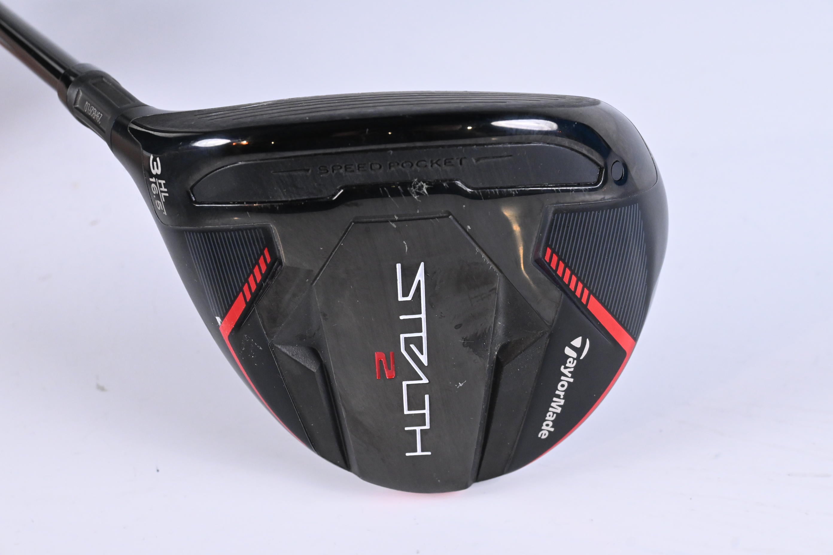 Left Hand Taylormade Stealth 2 #3 HL Wood / 16.5 Degree / Senior Flex Ventus TR