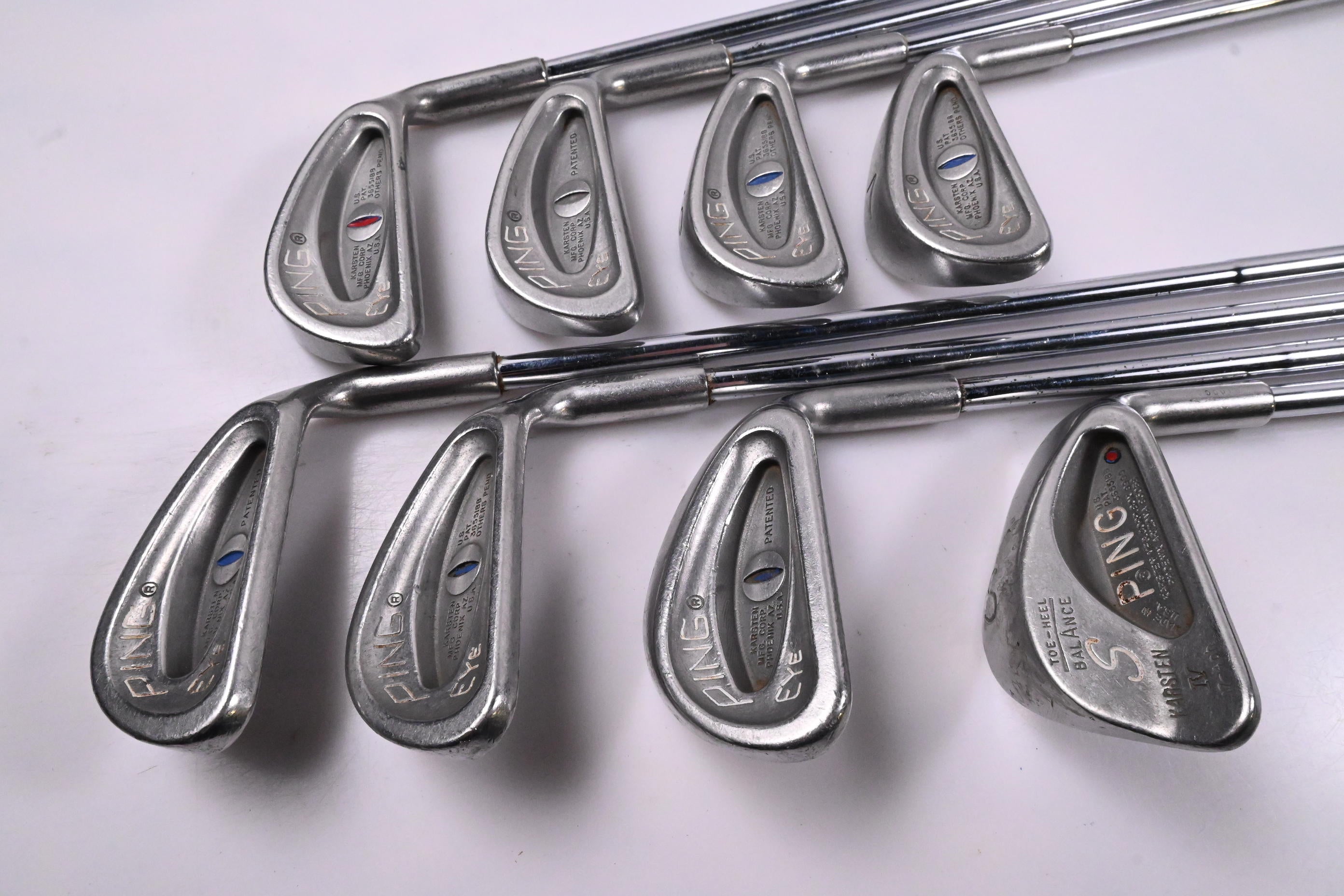 Ping Eye Irons / 4-PW+SW / Blue Dot / Stiff Flex Steel Shafts