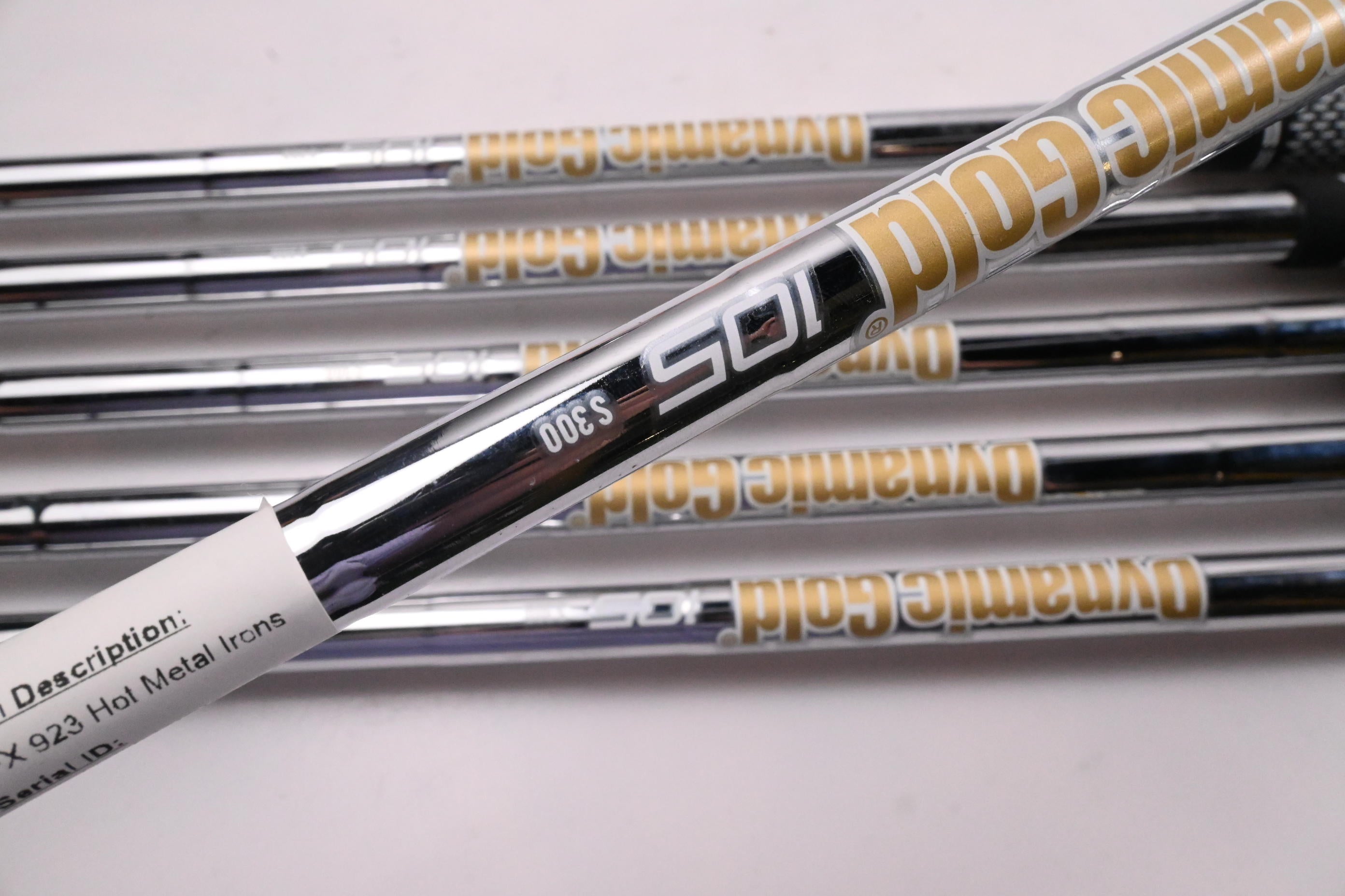 Mizuno JPX 923 Hot Metal Irons / 5-PW / Stiff Flex Dynamic Gold 105 S300 Shafts