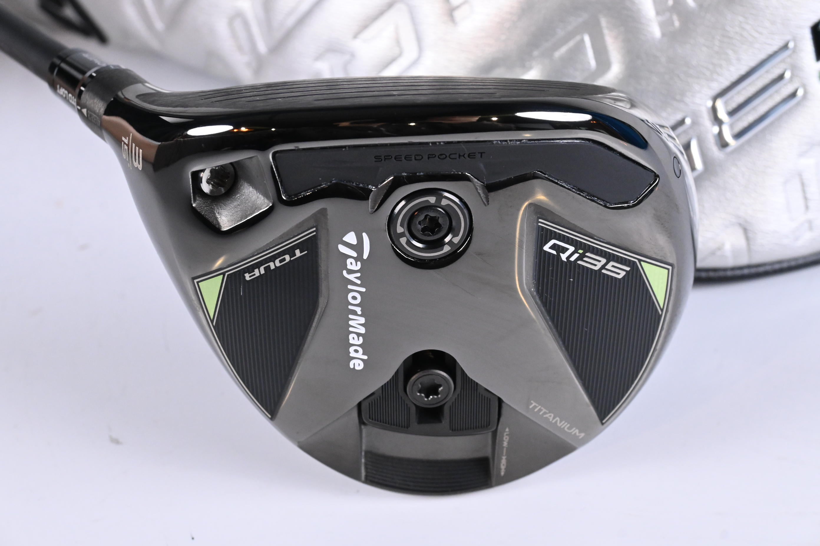 Left Hand Taylormade Qi35 Tour #3 Wood / 15 Degree / Stiff Flex Kai'li Darkwave