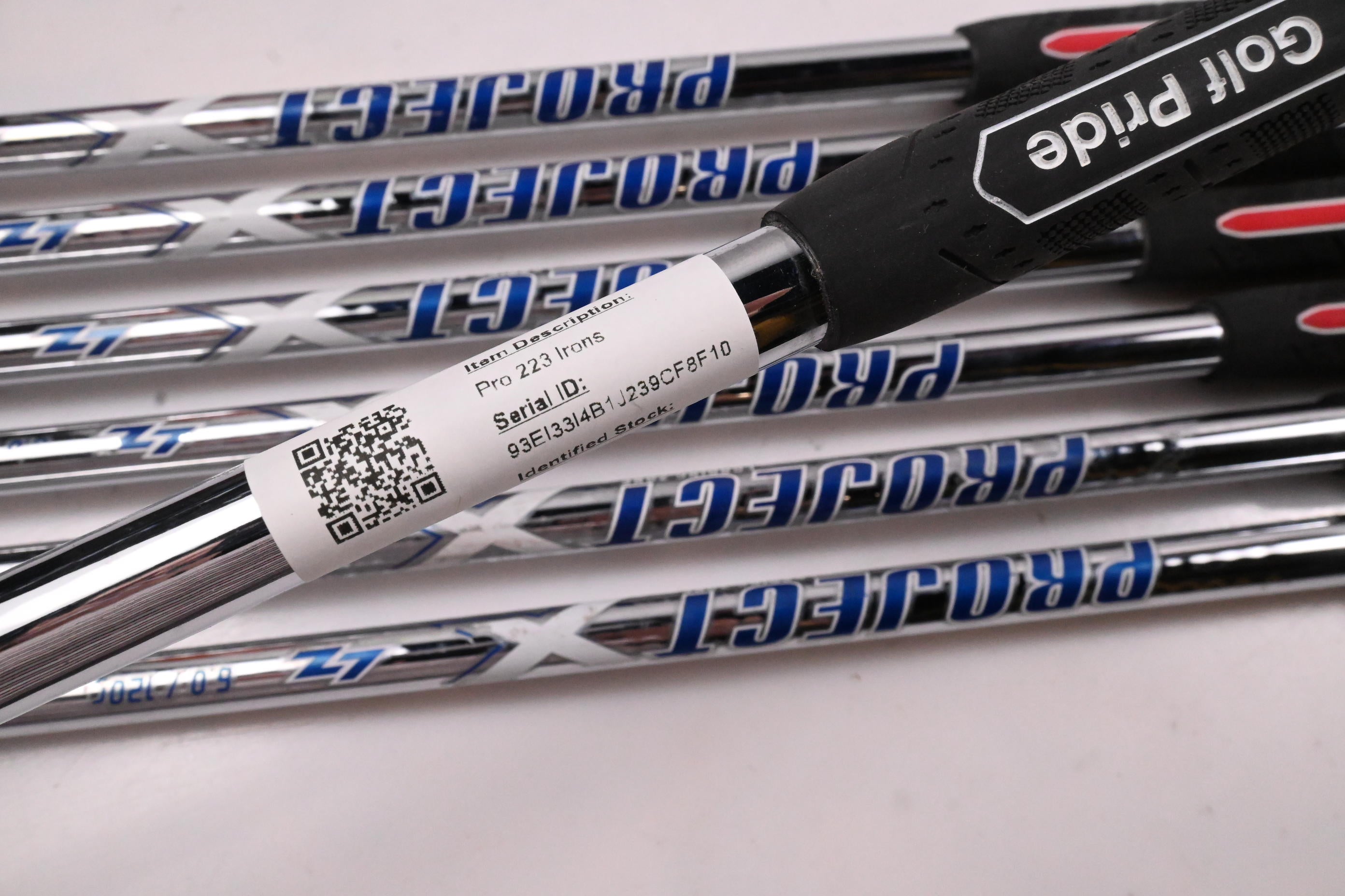Mizuno Pro 223 Irons / 4-PW / Stiff Flex Project X LZ 120 Shafts