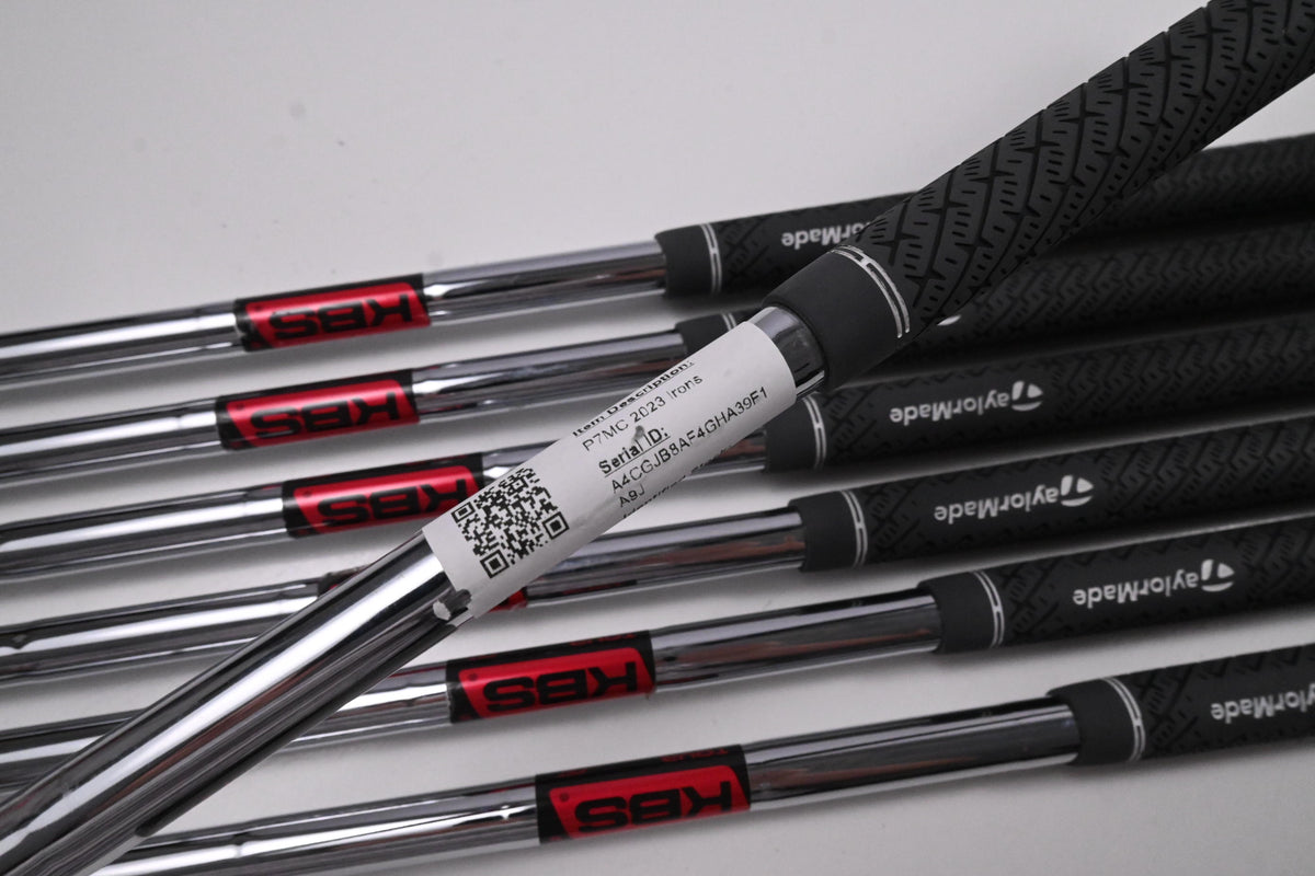 Taylormade P7MC 2023 Irons / 4-PW / Stiff Flex KBS Tour Shafts