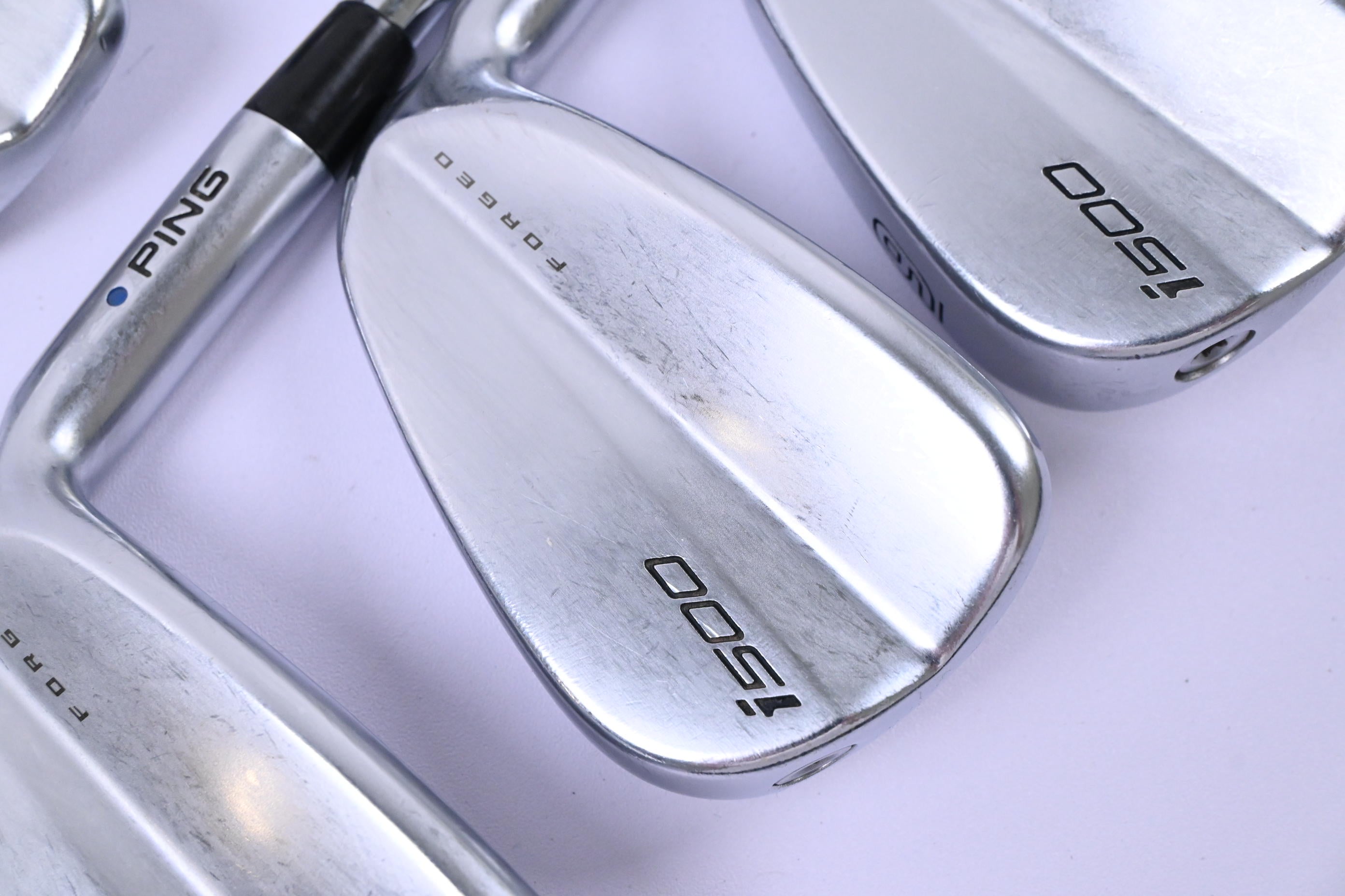 Ping i500 Irons / 4-PW / Blue Dot / Stiff Flex Dynamic Gold 120 S300 Shafts