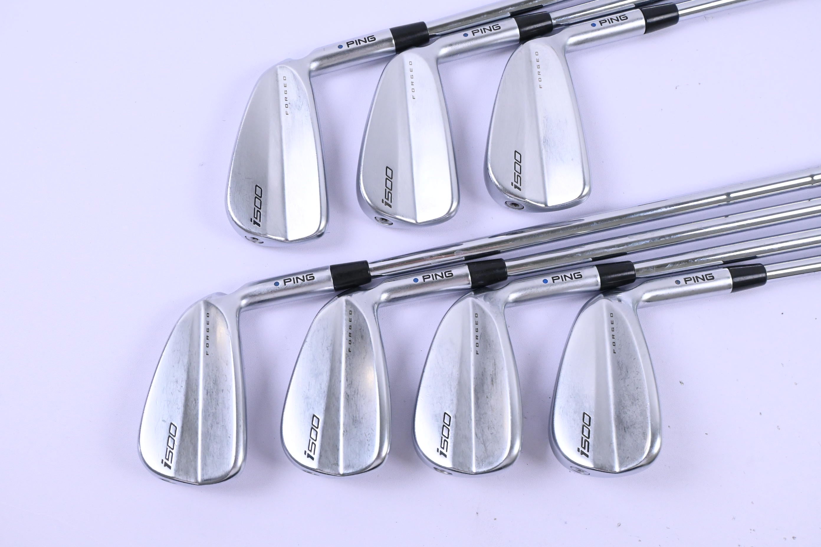 Ping i500 Irons / 4-PW / Blue Dot / Stiff Flex Dynamic Gold 120 S300 Shafts