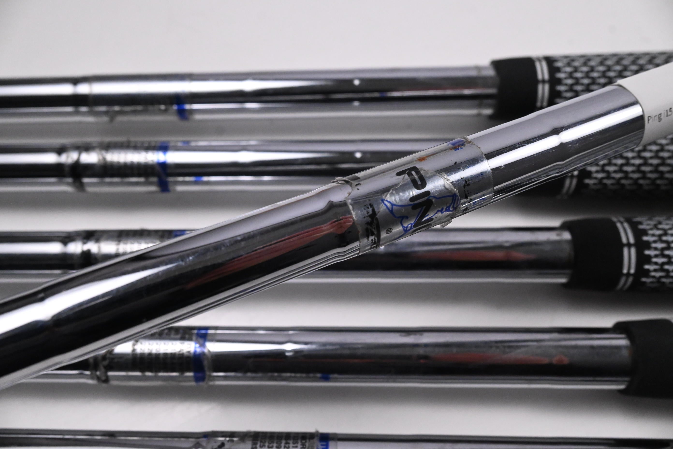 Ping i15 Irons / 4-PW / Green Dot / Stiff Flex Ping Z-Z65 Shafts