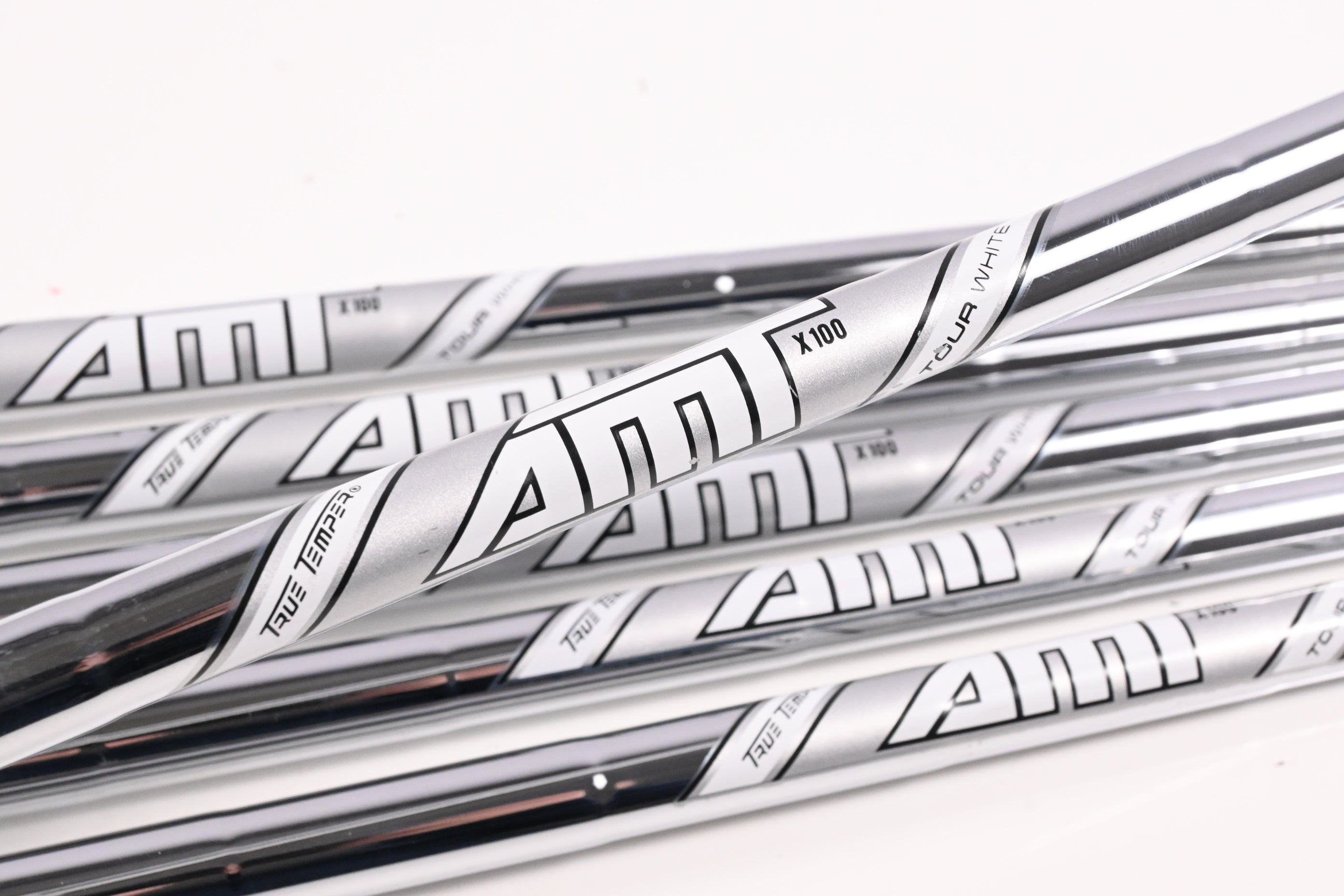 True Temper AMT Tour White X100 Iron Shafts / X-Flex / Set of 6 / .355 Tip