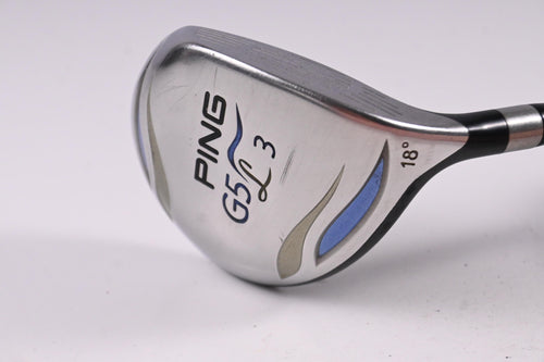 Ladies Ping G5 #3 Wood / 18 Degree / Ladies Flex Ping ULT 50 Shaft