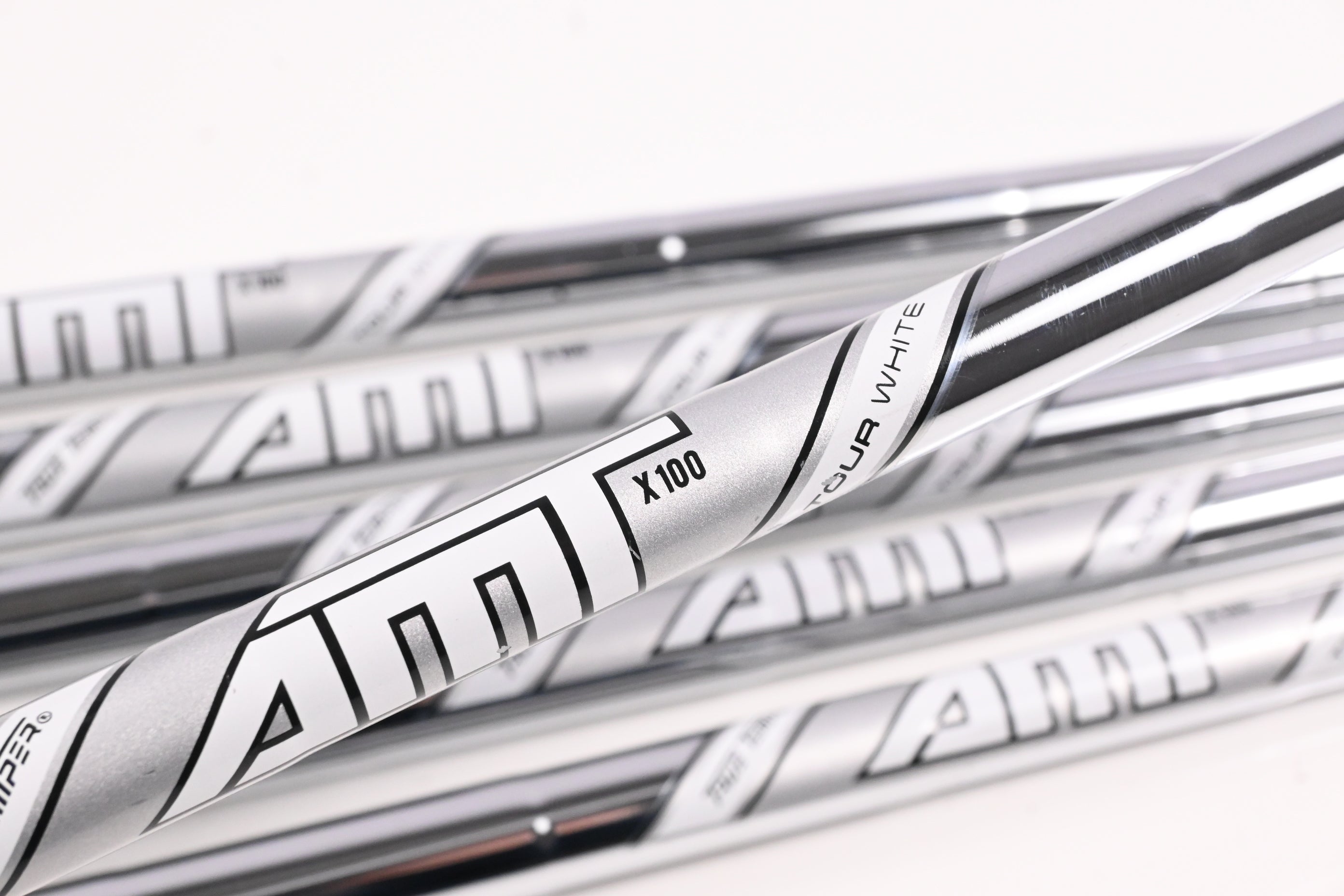 True Temper AMT Tour White X100 Iron Shafts / X-Flex / Set of 6 / .355 Tip