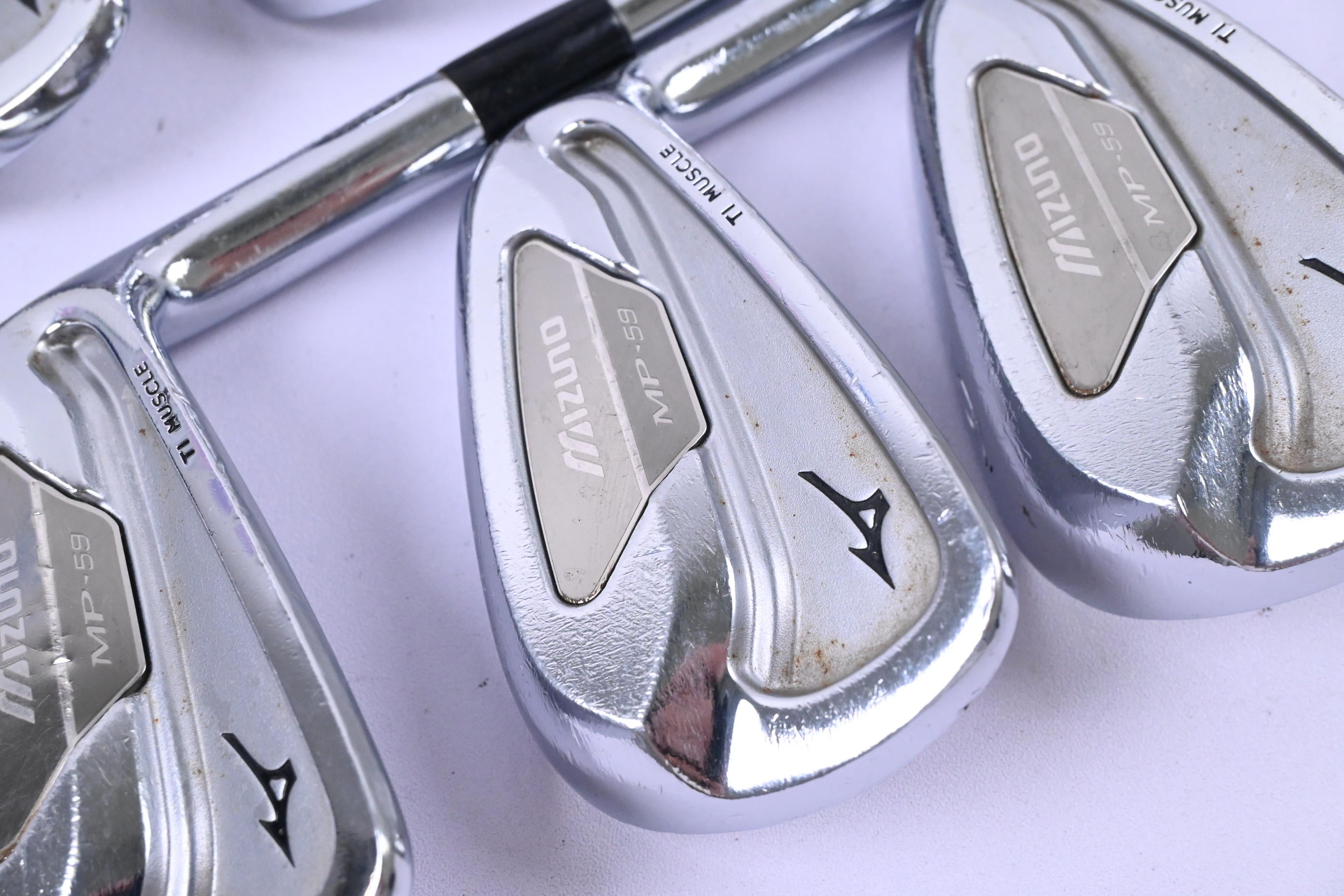 Mizuno MP-59 Irons / 4-9i / Regular Plus Flex Project X Rifle Shafts