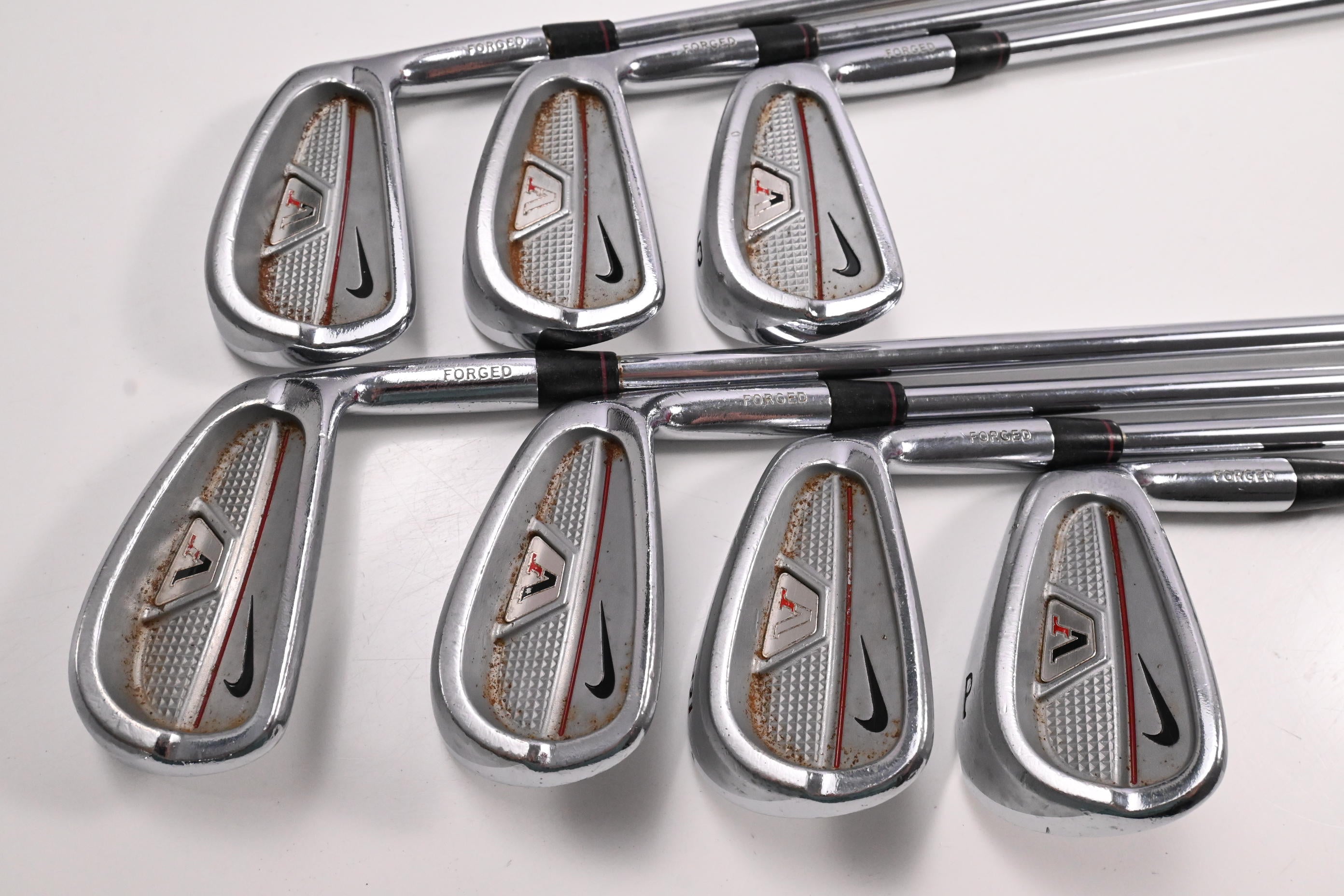Nike VR Full Cavity Irons / 3-PW / Stiff Flex Steel Shafts / No #7 iron