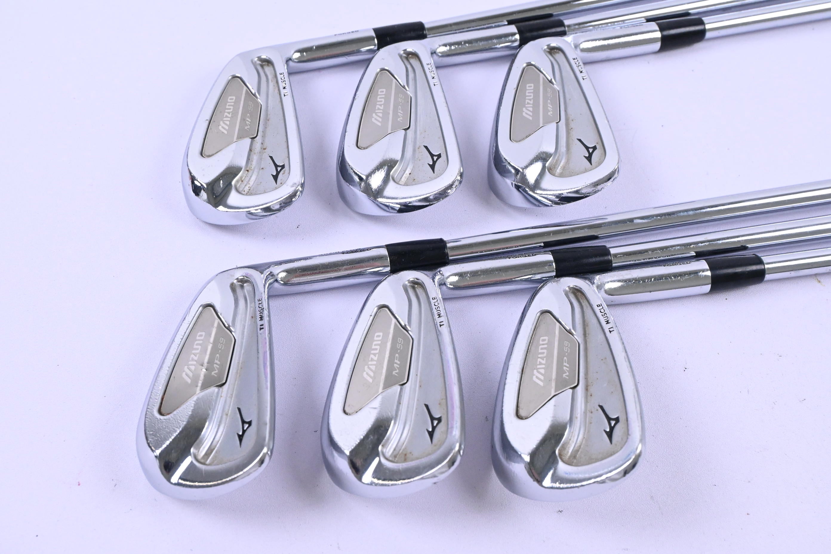 Mizuno MP-59 Irons / 4-9i / Regular Plus Flex Project X Rifle Shafts