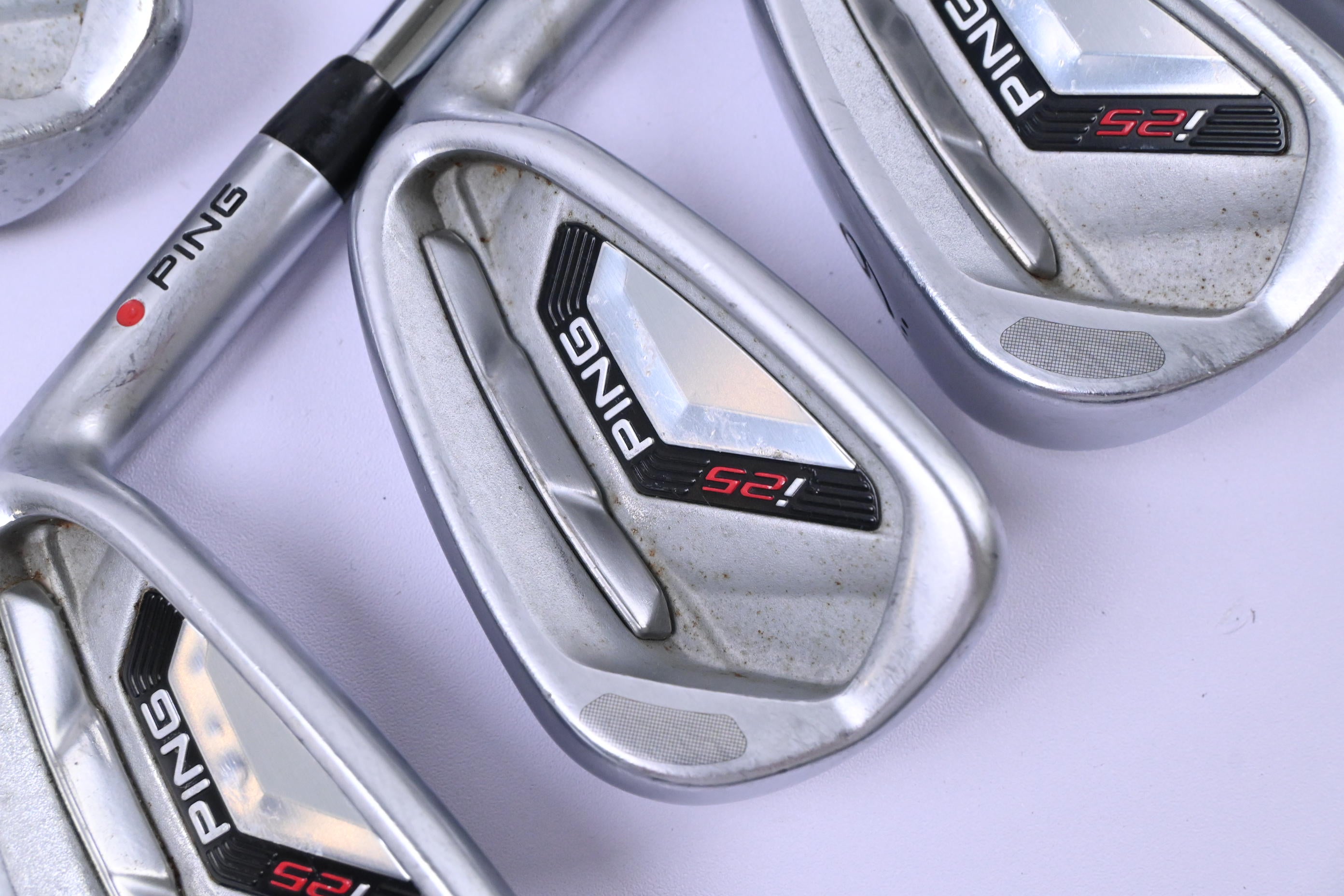 Ping i25 Irons / 4-PW / Red Dot / Regular Plus Flex Project X Rifle Shafts