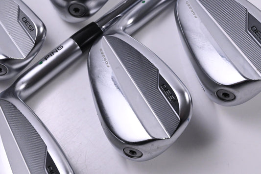 Ping i530 Irons / 7-PW+UW / Green Dot / Stiff Flex Dynamic Gold 120 S300 Shafts