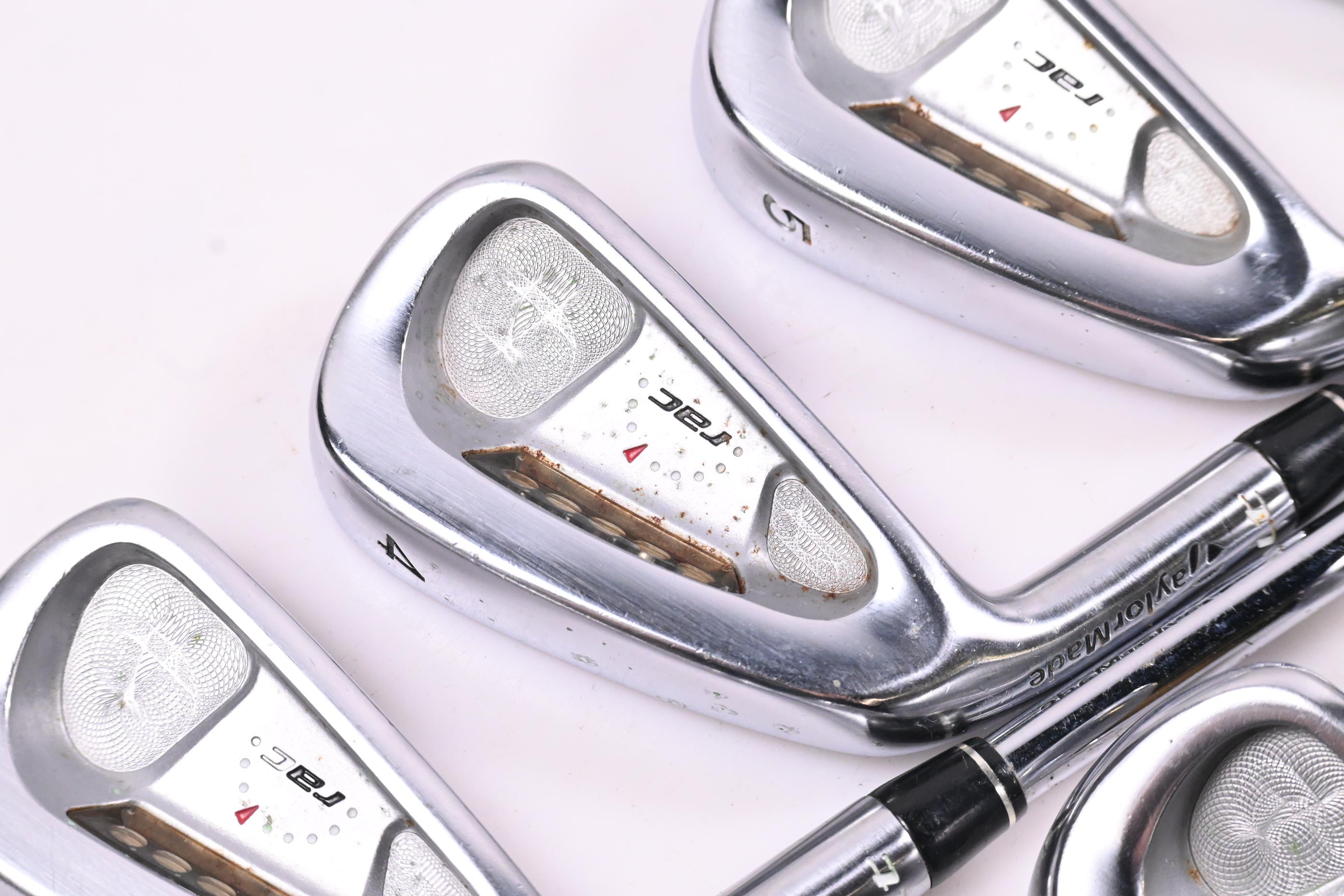 Left Hand Taylormade RAC LT Irons / 4-PW / Regular Flex Dynamic Gold R300 Shafts