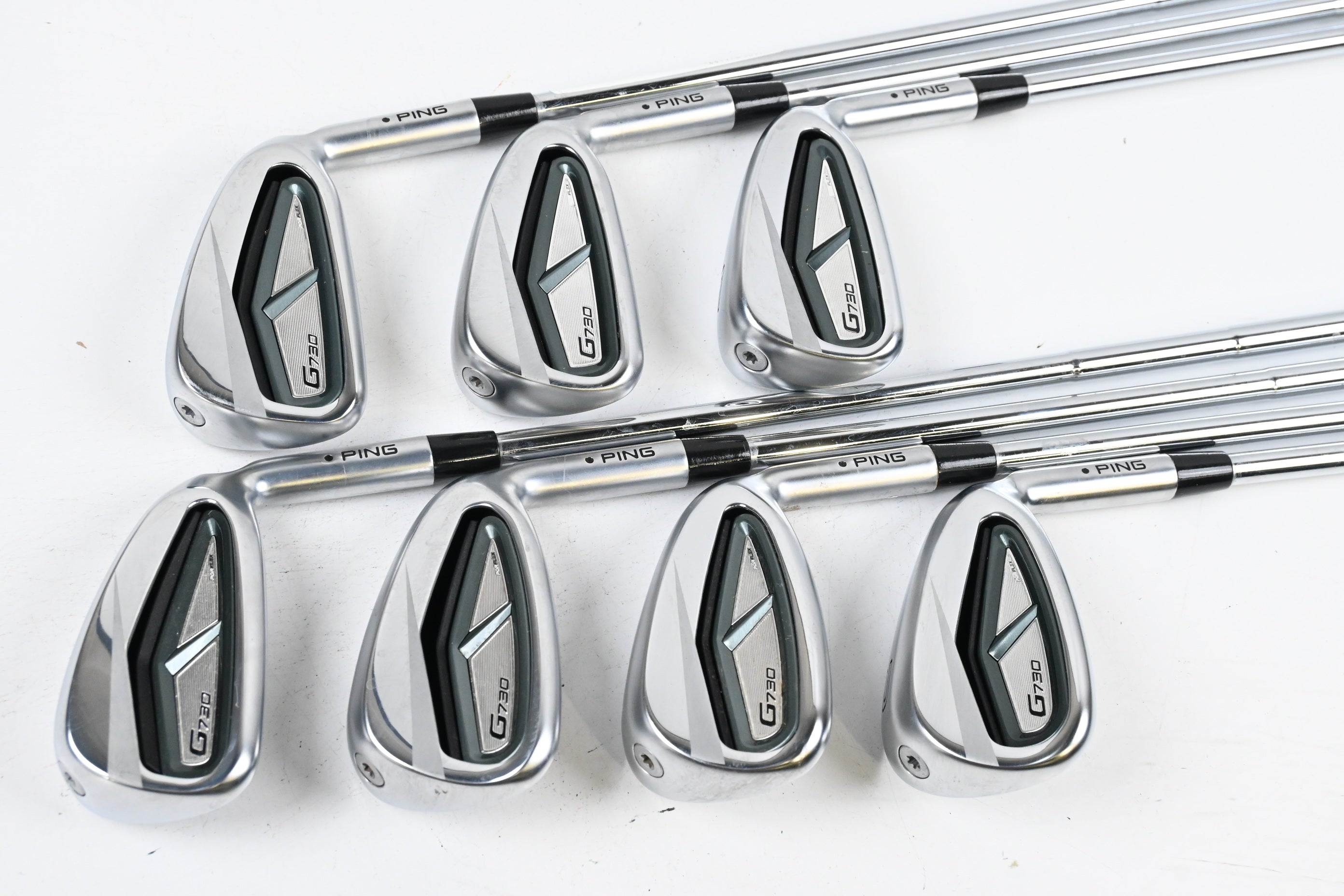 Ping G730 Irons / 5-PW+GW / Black Dot / Regular Flex Dynamic Gold R300 Shafts