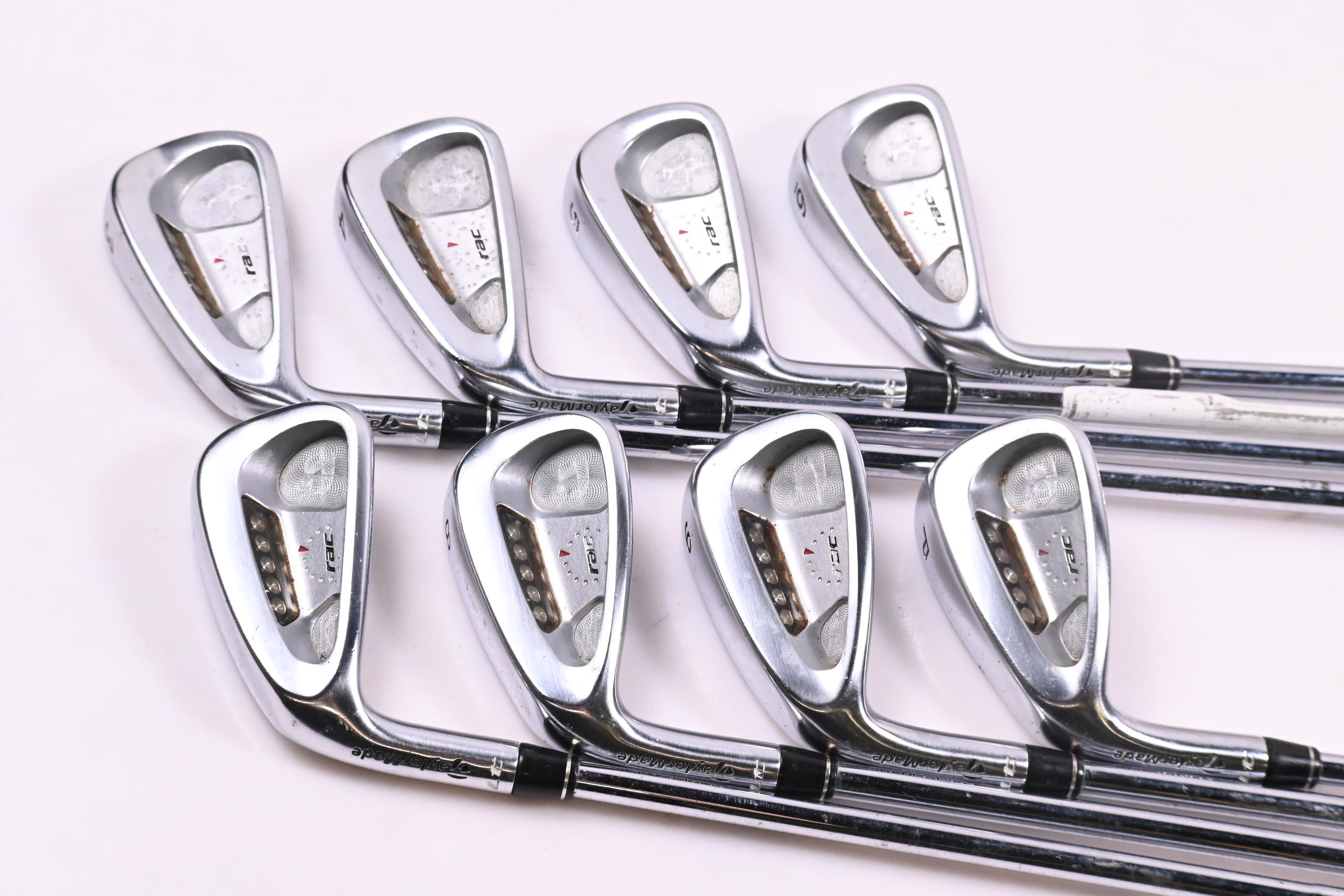 Left Hand Taylormade RAC LT Irons / 4-PW / Regular Flex Dynamic Gold R300 Shafts