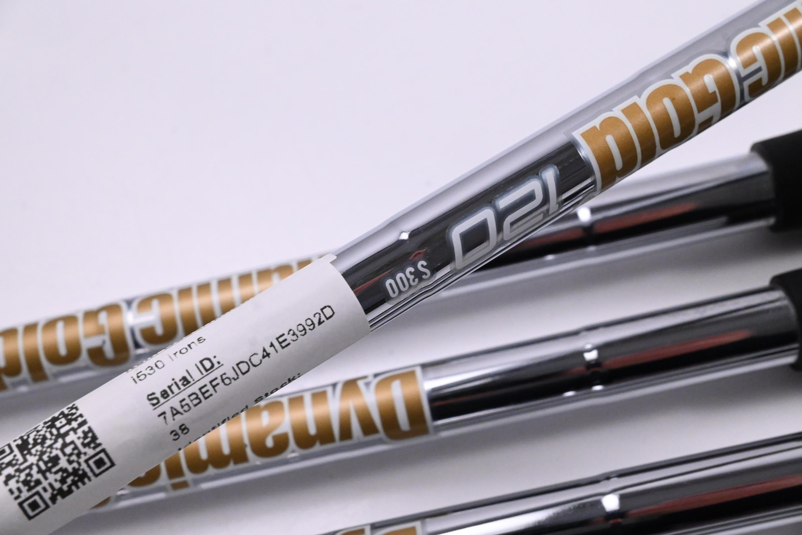 Ping i530 Irons / 7-PW+UW / Green Dot / Stiff Flex Dynamic Gold 120 S300 Shafts