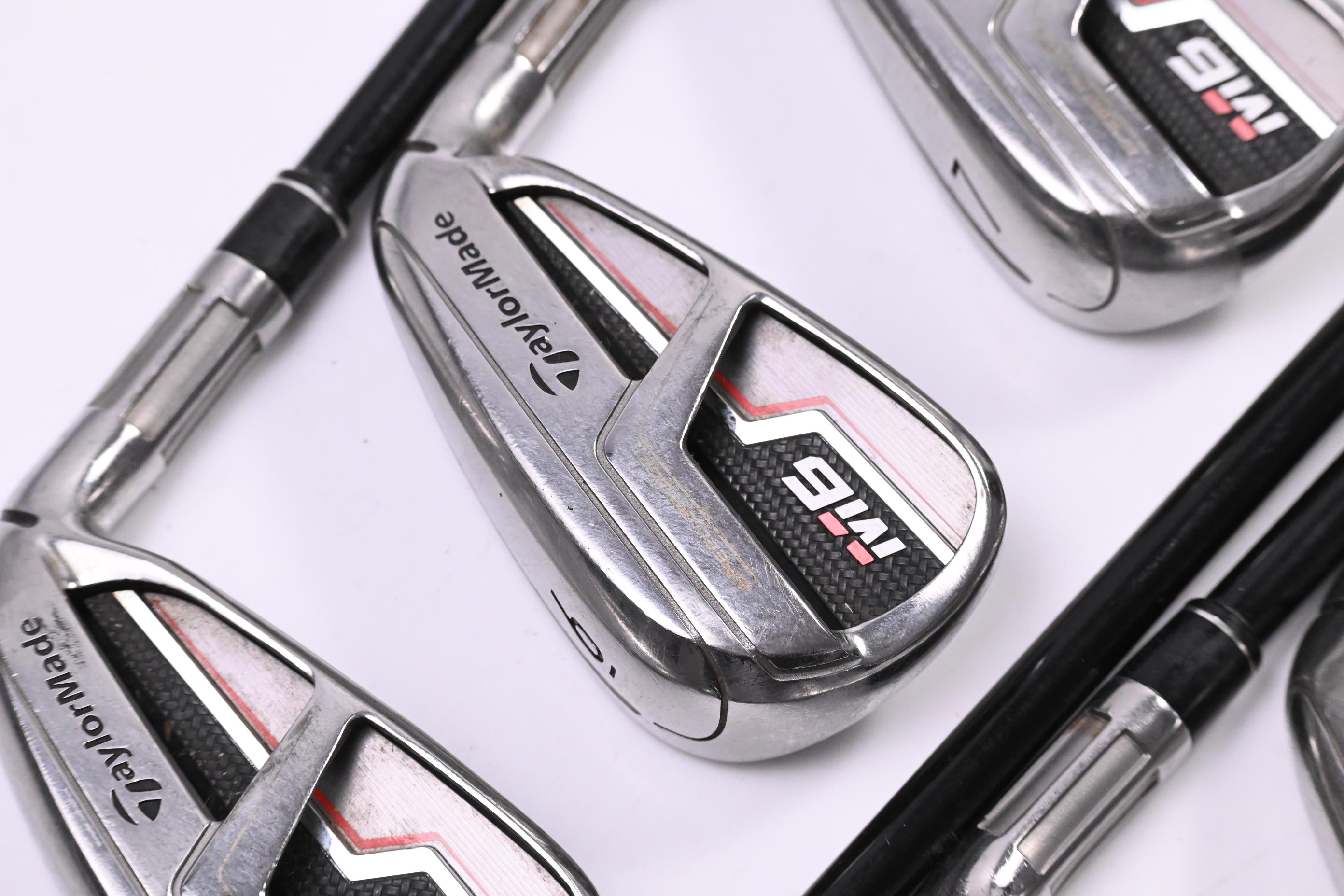 Taylormade M6 Irons / 5-PW-SW / Regular Flex Fujikura Atmos Orange 6 Shafts