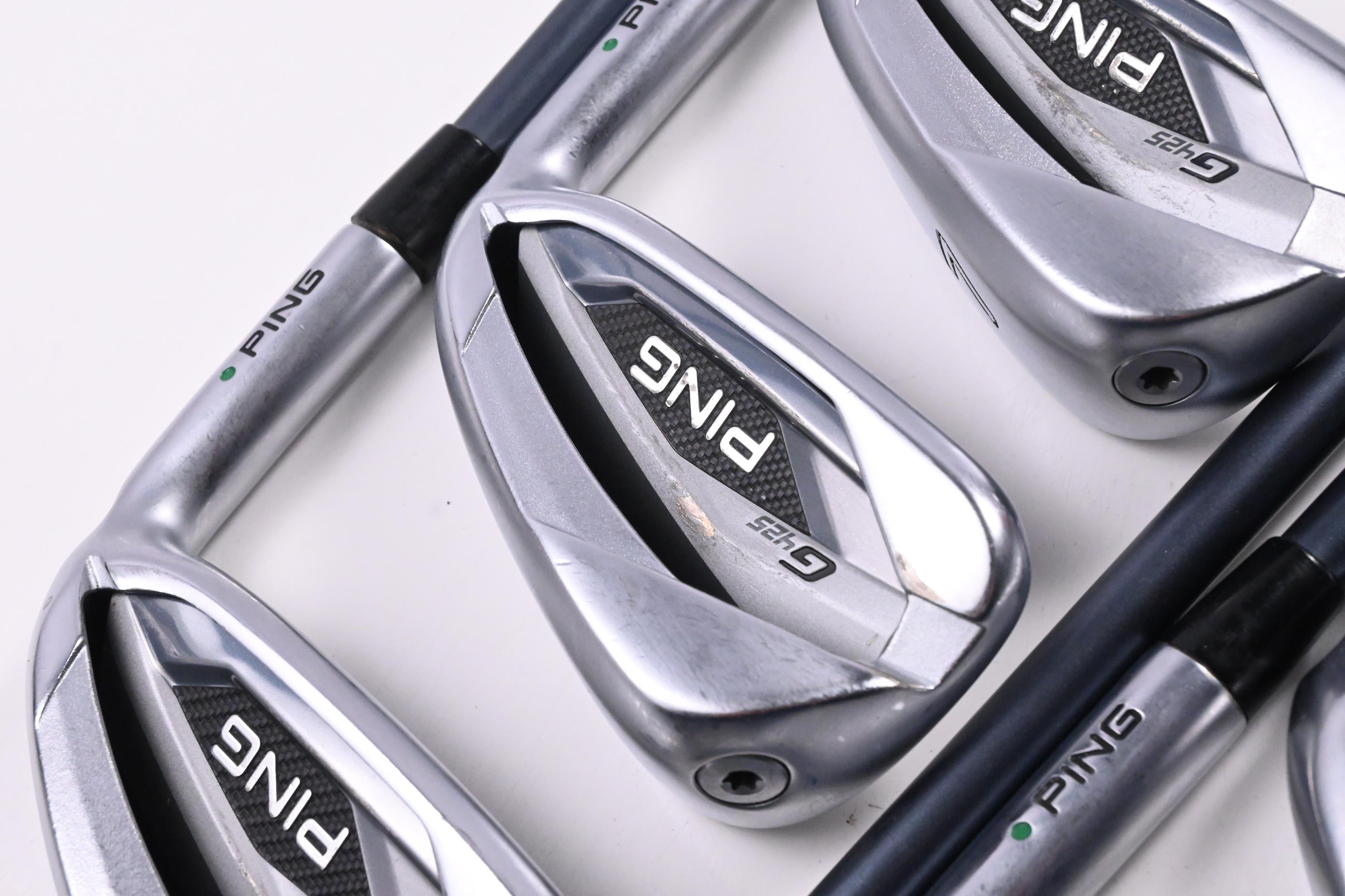 Ping G425 Irons / 5-PW+GW / Green Dot / Senior Flex Ping Alta CB Slate Shafts