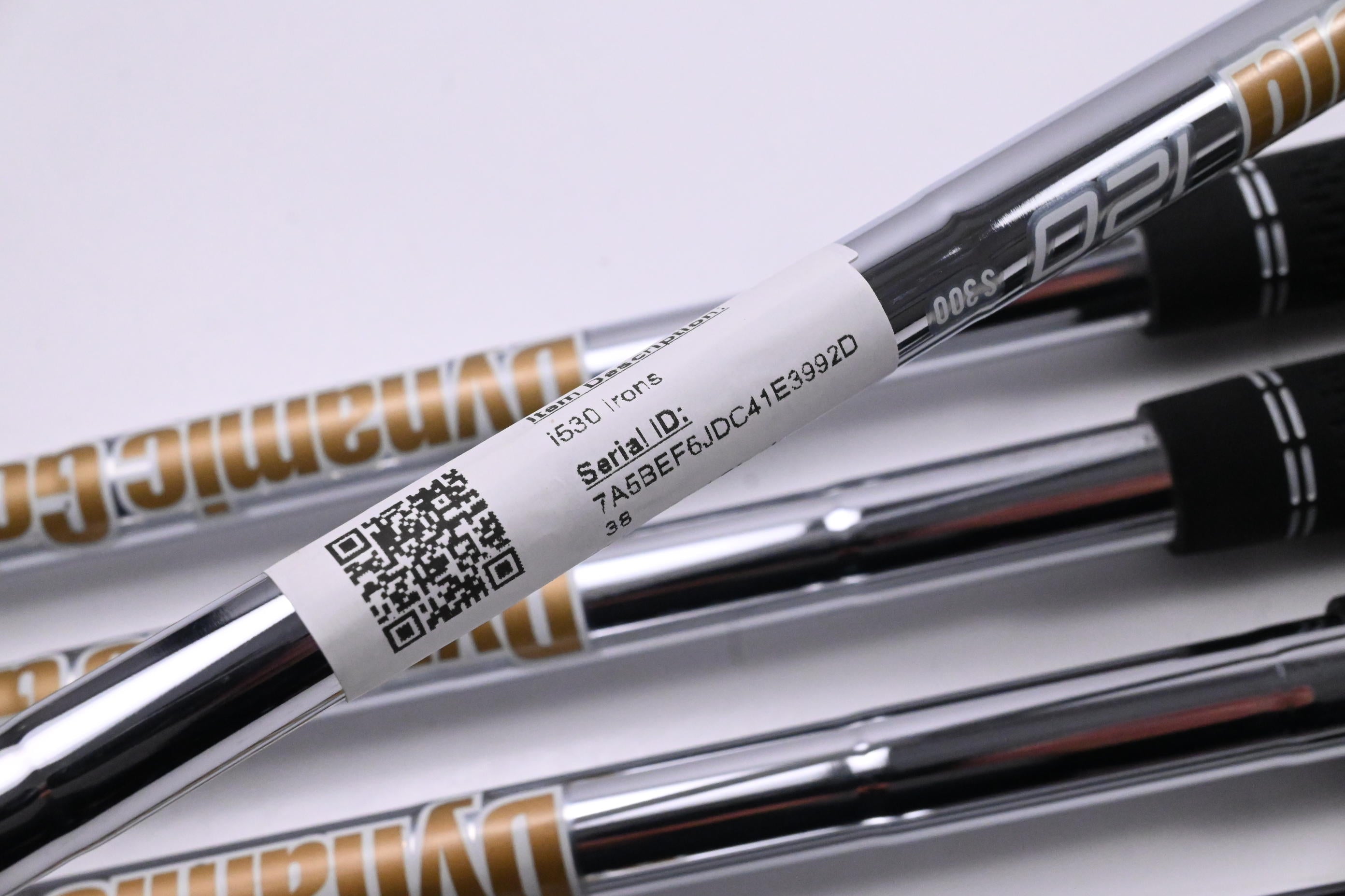 Ping i530 Irons / 7-PW+UW / Green Dot / Stiff Flex Dynamic Gold 120 S300 Shafts